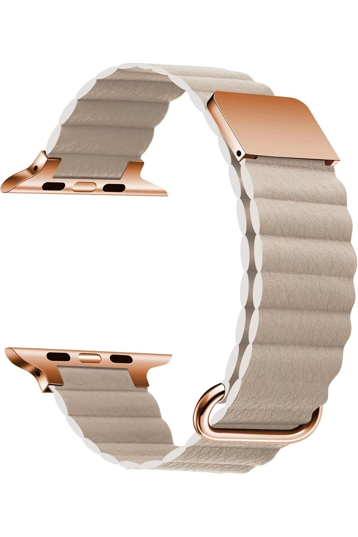 KDROĞLU KDROGLU İle Uyumlu Watch 7 41mm KRD-78 PU Deri Kordon Strap Kayış Kahverengi New Desing