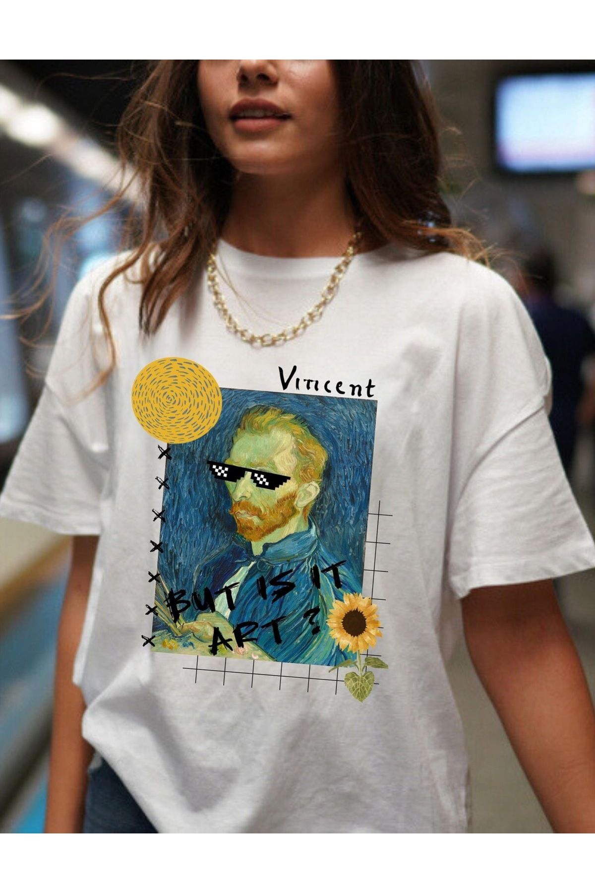 sole stories Oversize Kesim Kısa Kollu Baskılı T-shirt