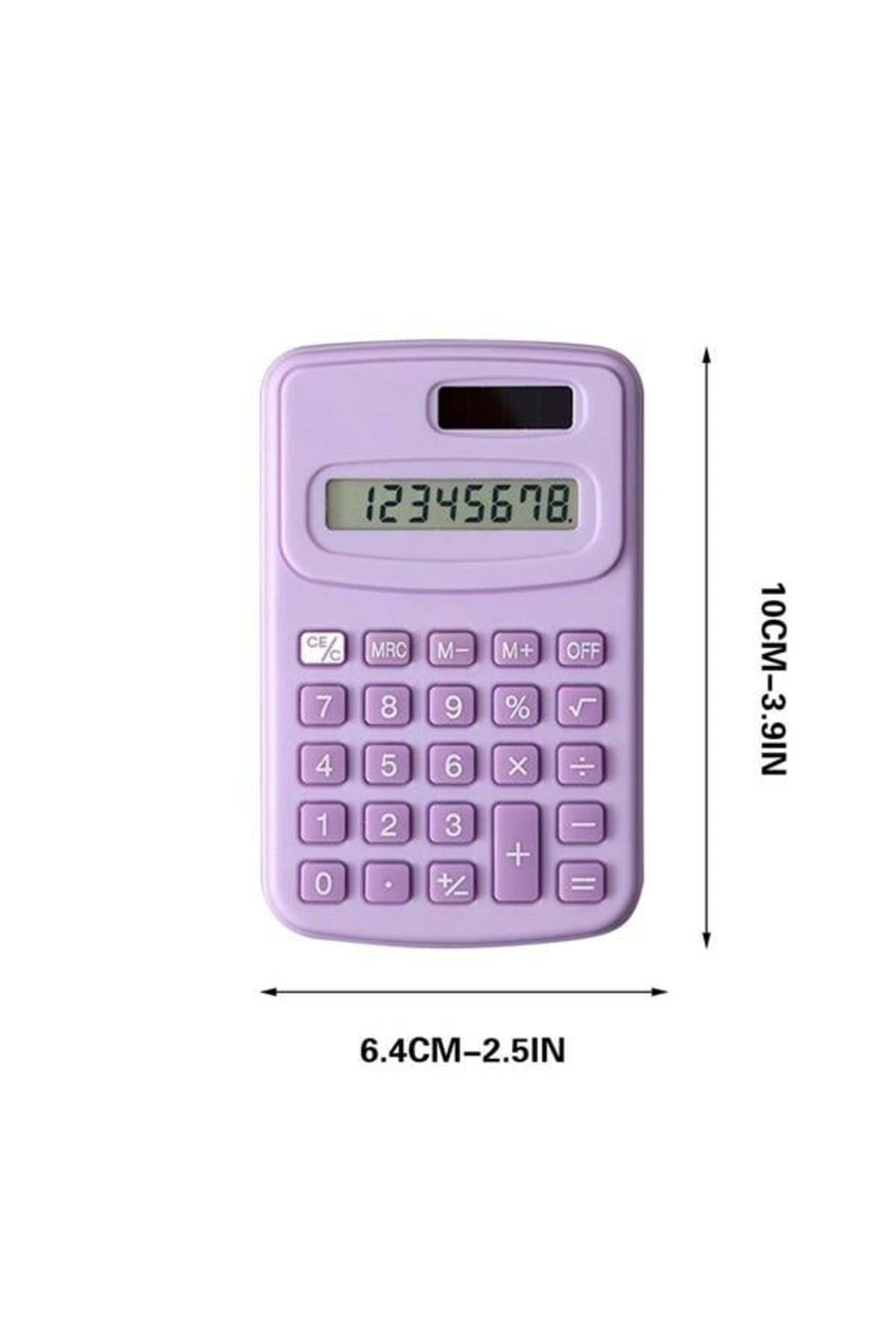 BYR Fırsat Byr Pm-25422 Mor 8 Haneli Mini Hesap Makinesi Yeni