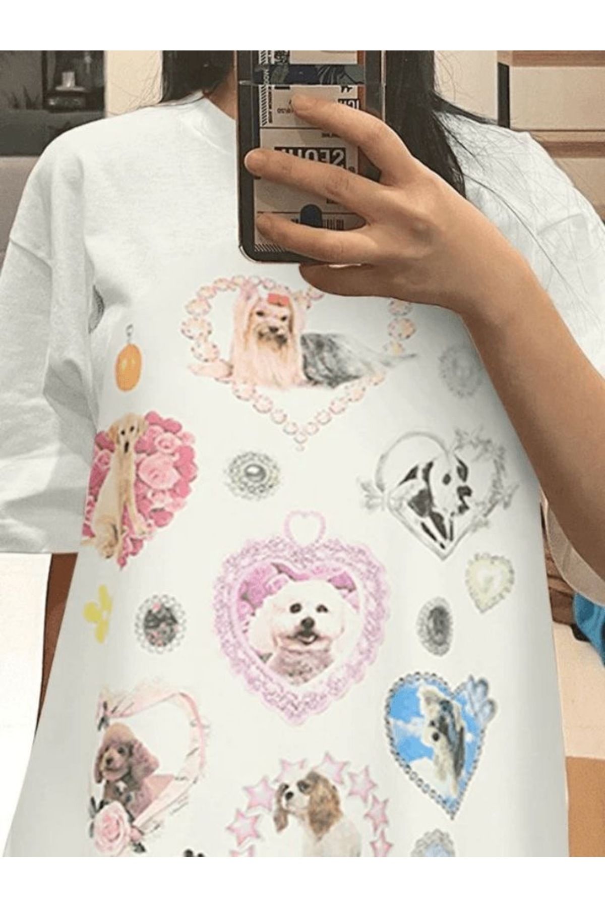 sole stories Oversize Kesim Kısa Kollu Baskılı T-shirt