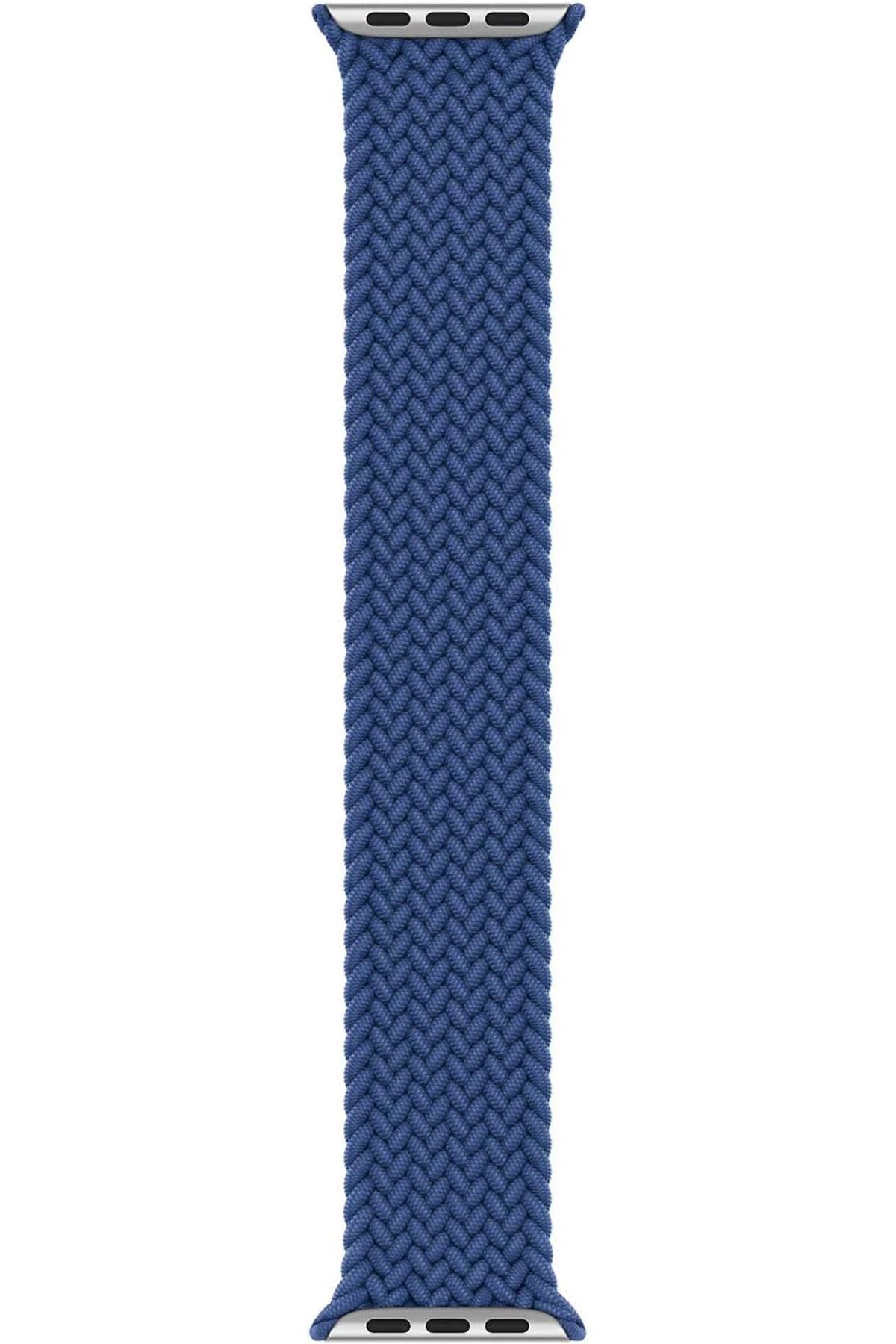 KDROĞLU KDROGLU Watch Series 5 40mm için Kordon, (Medium Size, 147mm) Knitted Fabric Single Loop Mavi New D