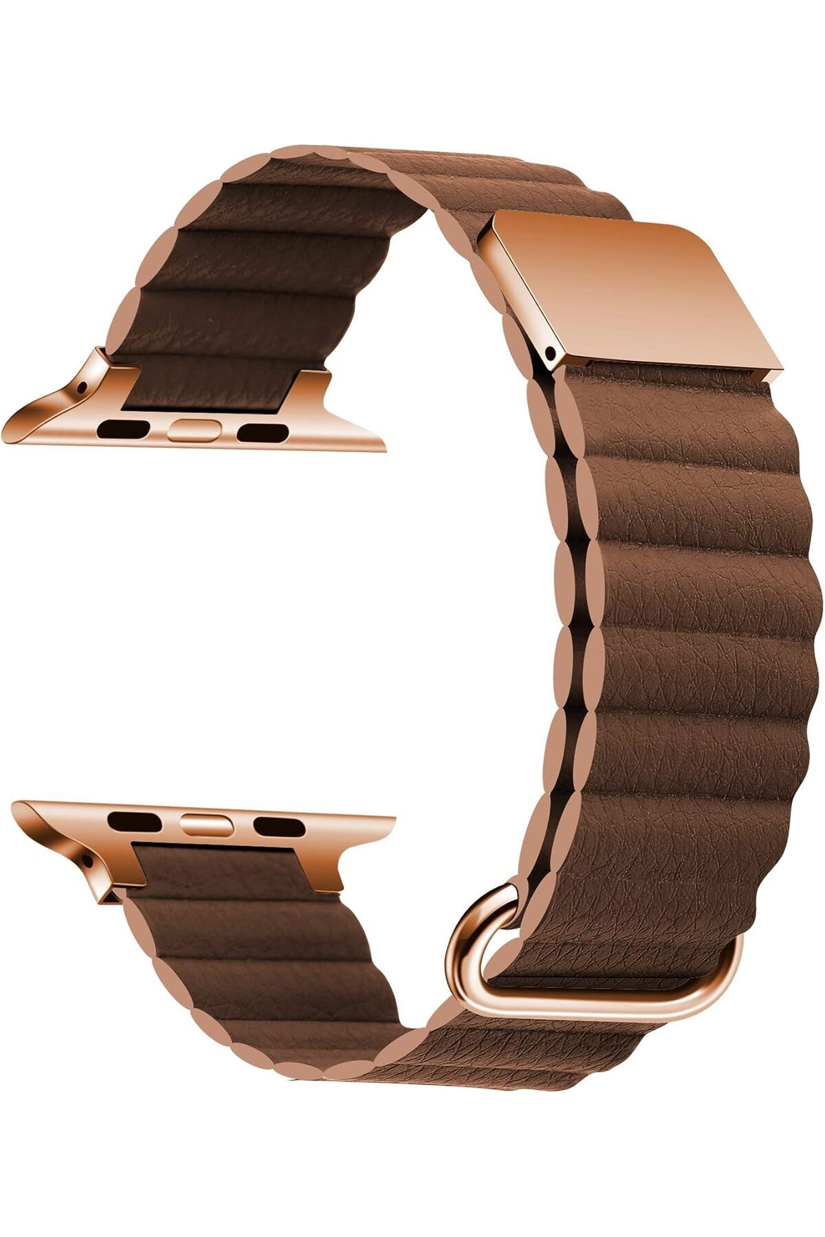 KDROĞLU KDROGLU İle Uyumlu Watch 7 41mm KRD-78 PU Deri Kordon Strap Kayış Siyah New Desing 1109