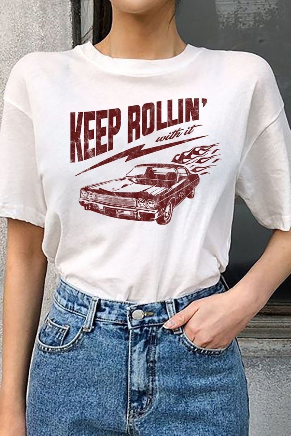Jose Clothing Oversize Kesim Kısa Kollu Baskılı T-shirt