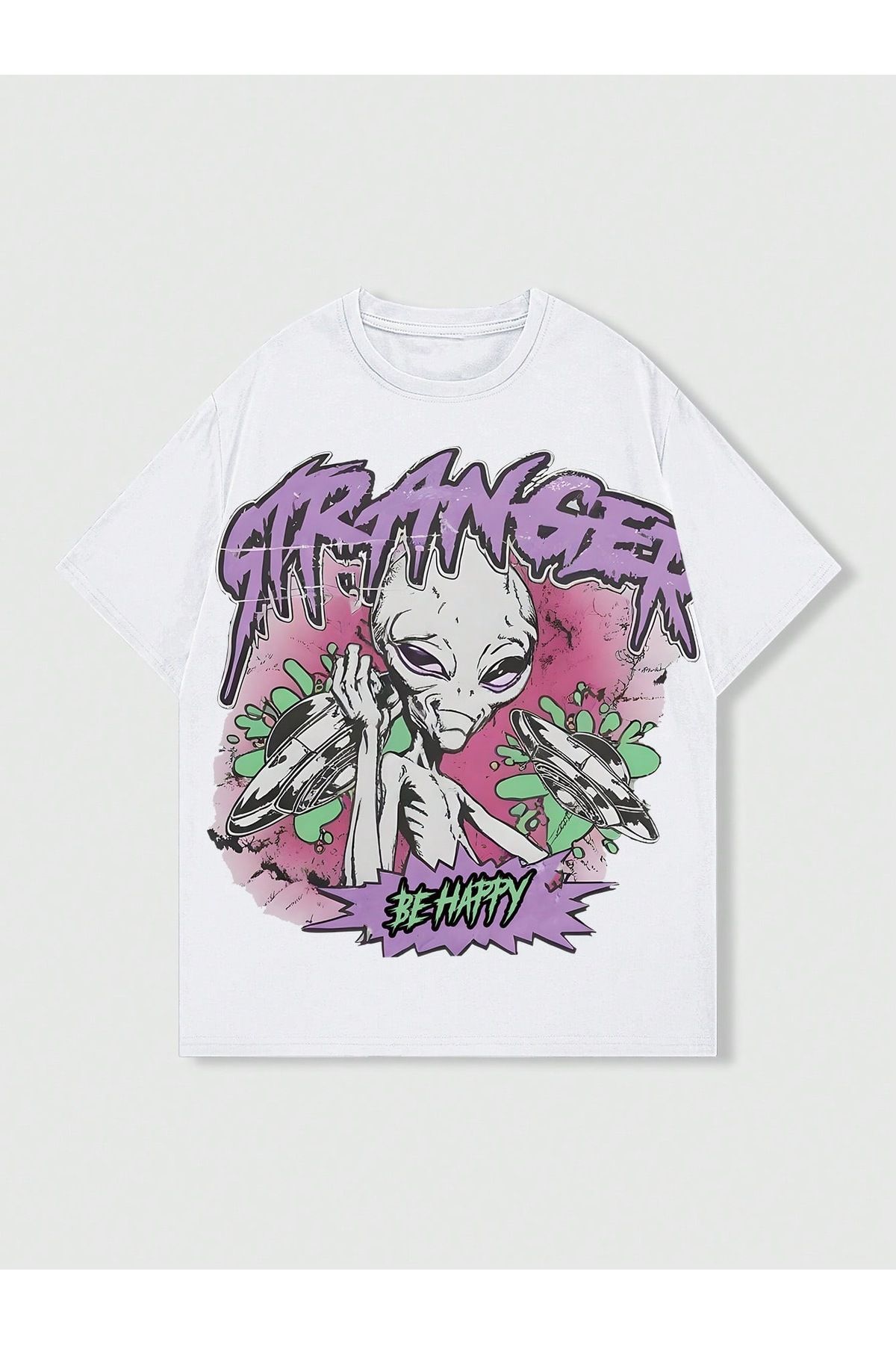 sole stories Oversize Kesim Kısa Kollu Baskılı T-shirt