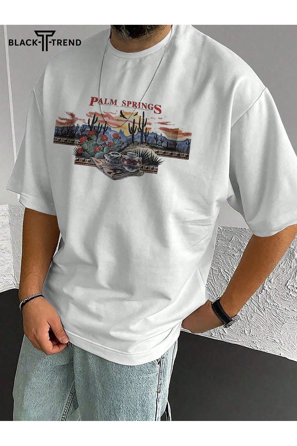 sole stories Oversize Kesim Kısa Kollu Baskılı T-shirt