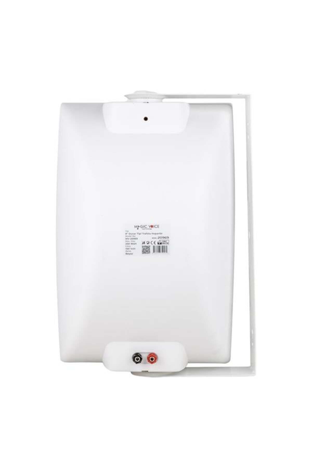 BYR Mv-20969 İki Yollu 8'' 20Cm 250W 100V Trafolu Beyaz Hoparlör  Uyumlu