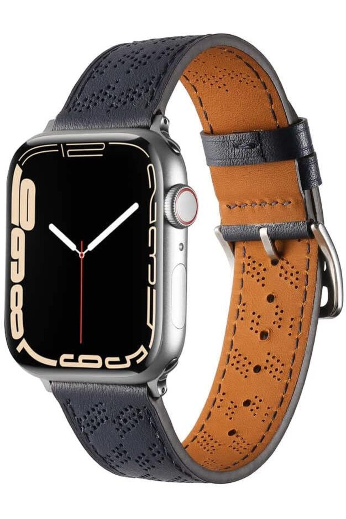 KDROĞLU GEÇMEZ İle Uyumlu Watch 38mm/40mm KRD-76 PU Deri Kordon Strap Kayış Turuncu AVM 111447