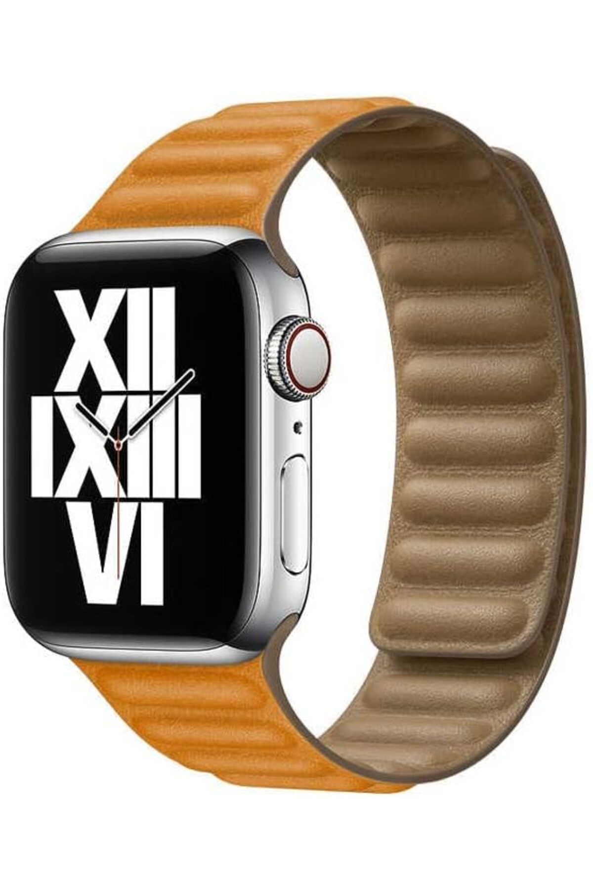KDROĞLU KDROGLU İle Uyumlu Watch 44mm KRD-34 Deri Kordon Turuncu New Desing 1109836