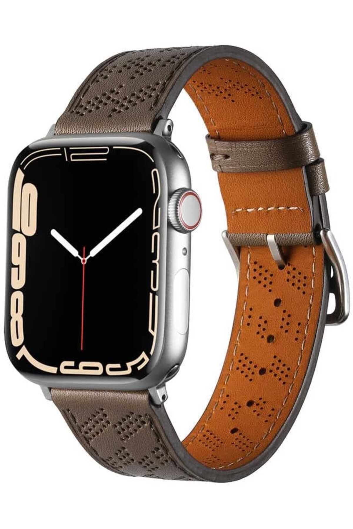 DERİK dsr İle Uyumlu Watch 42mm KRD-76 PU Deri Kordon Strap Kayış Kahverengi hrn 1122015