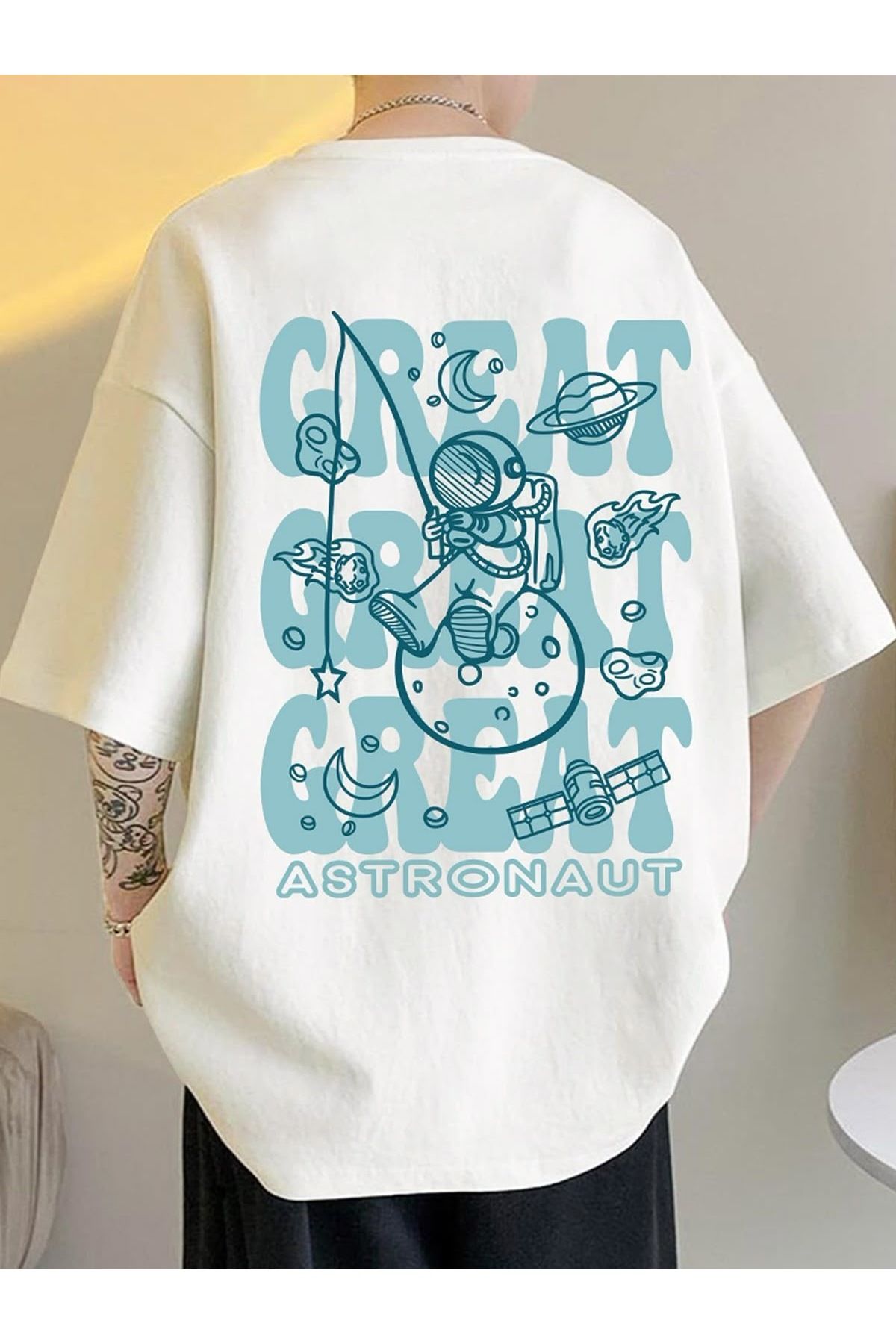 sole stories Oversize Kesim Kısa Kollu Baskılı T-shirt