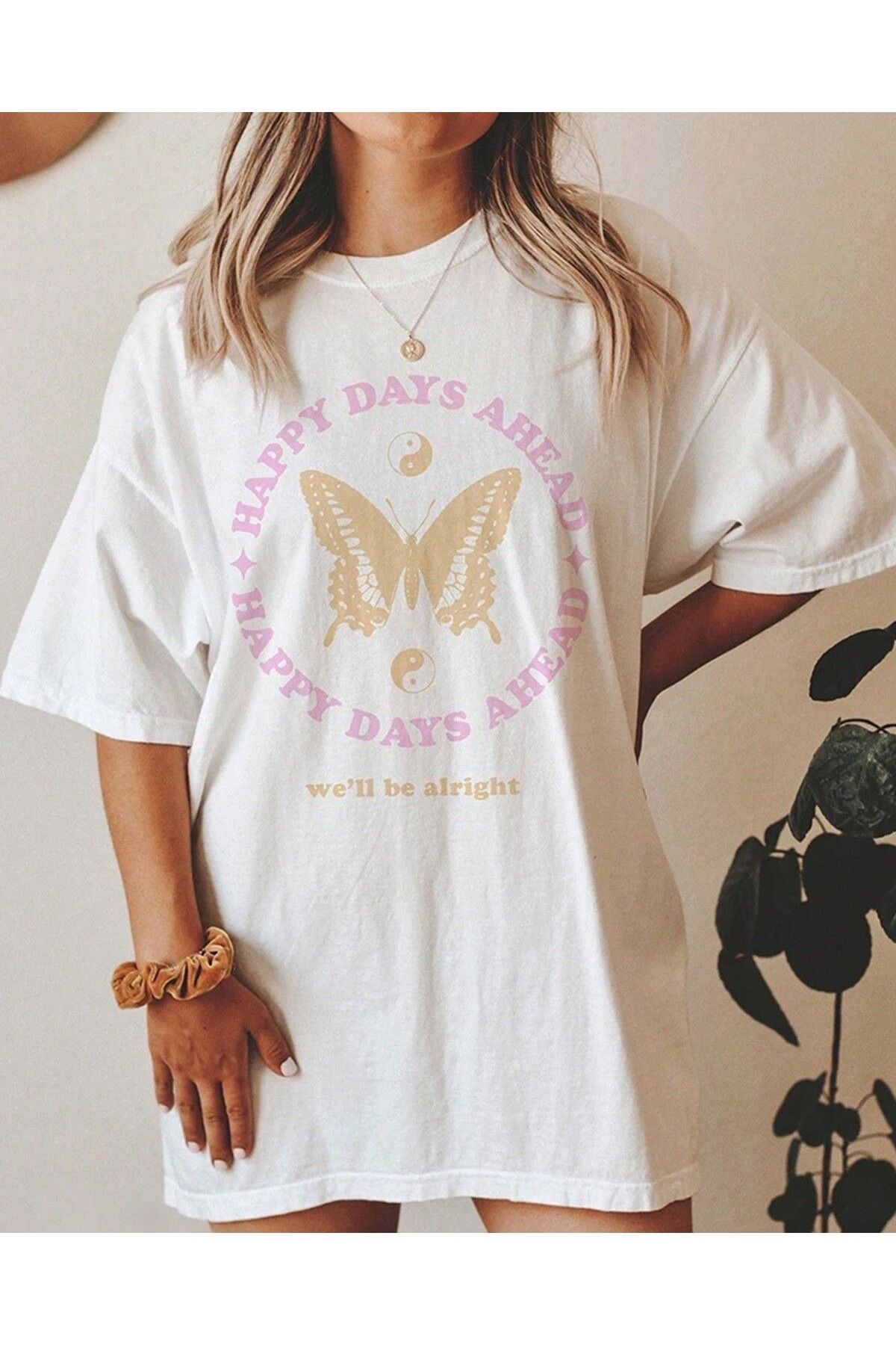 sole stories Oversize Kesim Kısa Kollu Baskılı T-shirt