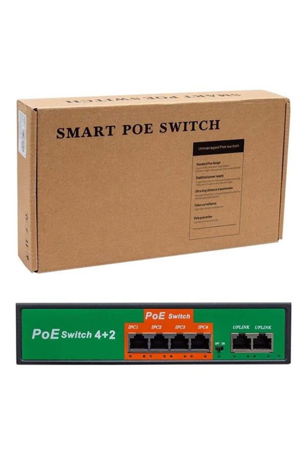 BYR Poe4+2 72W 10/100 Mbps Poe Ethernet Switch