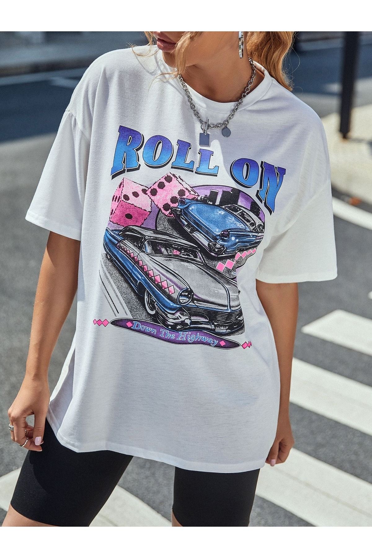 sole stories Oversize Kesim Kısa Kollu Baskılı T-shirt
