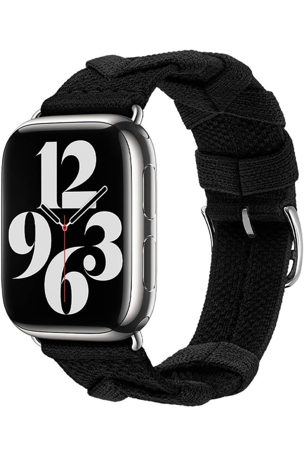 KDROĞLU KDROGLU İle Uyumlu Watch 42mm KRD-97 Sarmal Örgü Tasarımlı Kordon Koyu Siyah New Desing 1109836