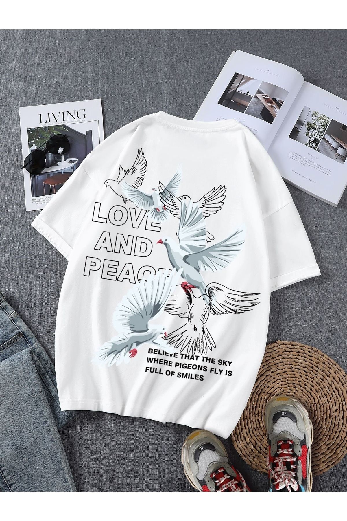 Jose Clothing Oversize Kesim Kısa Kollu Baskılı T-shirt