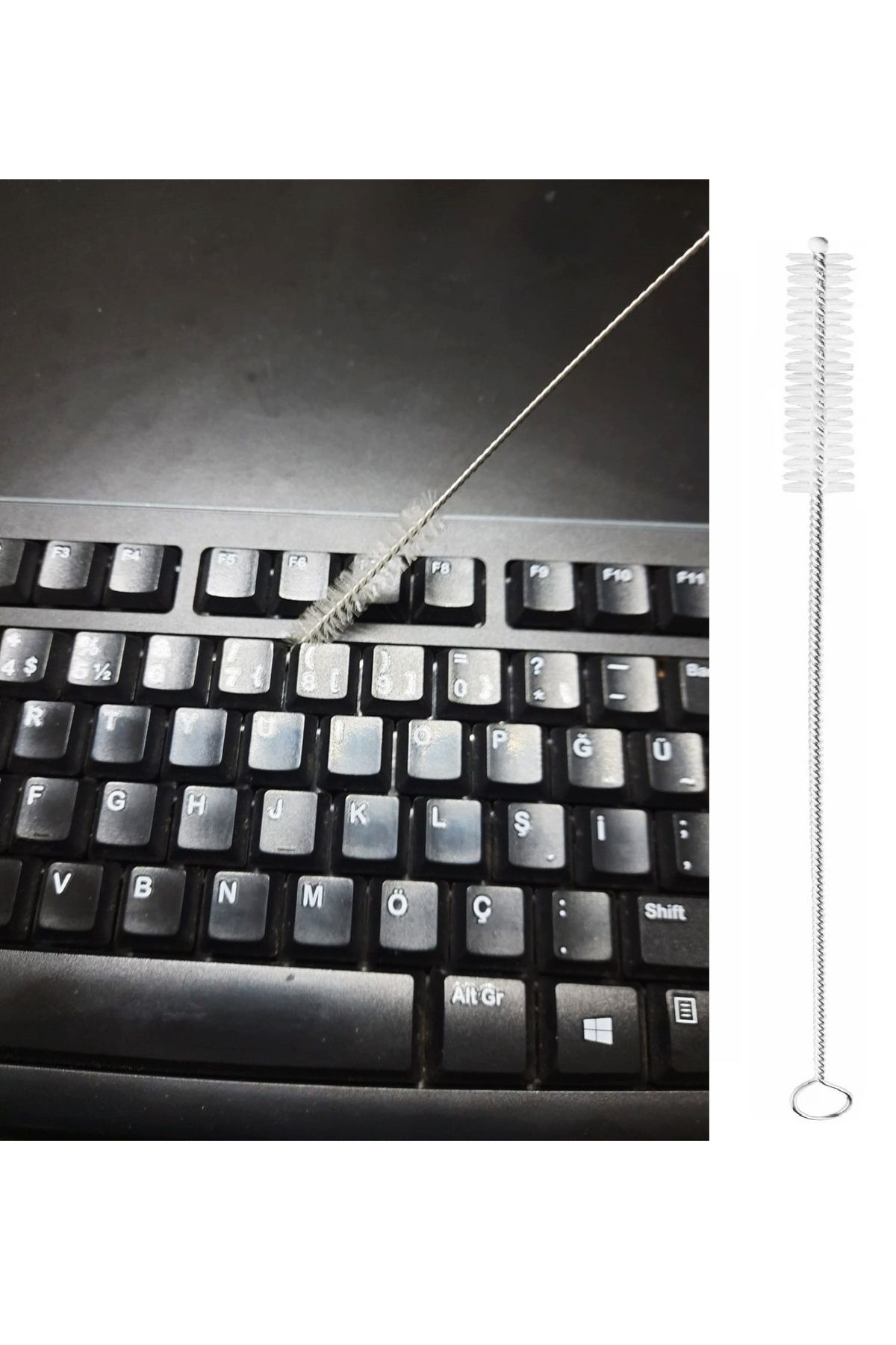 ÇAĞUR çağur 3 Lü Pratik Fırça Esnek Bükülebilir Klavye Mouse Arası Temizlik Fırçası YENİ 1109