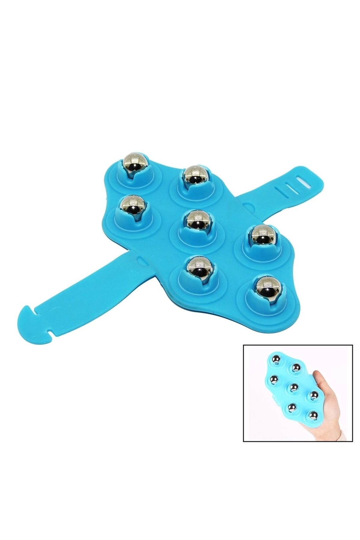 HayMed 7 Metal Bilyalı Masaj Aleti Ele Geçme Kemerli (4172)