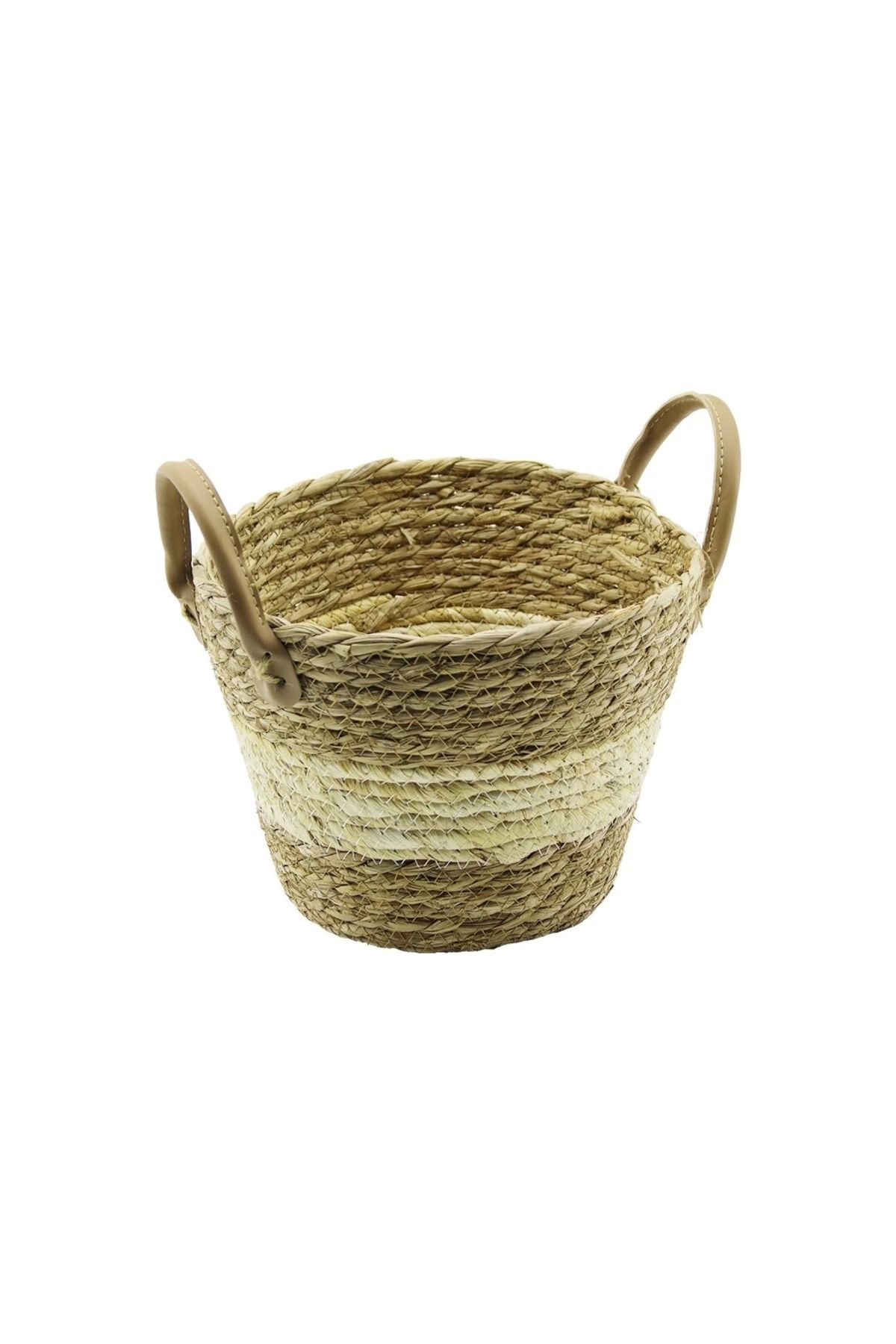 HayMed Çift Kulpluhasır Sepet - Çok Amaçlı Organizer Ç-taban:16cm--ağız:24cm - Y: 18cm (4172)