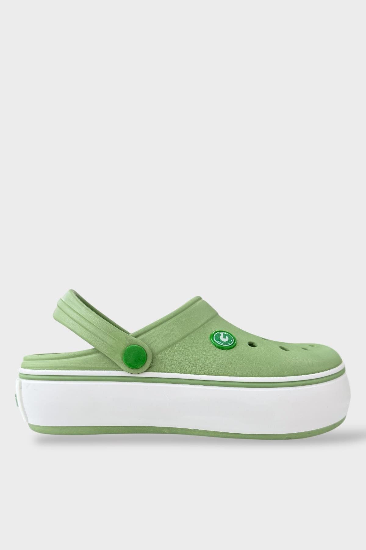 Liger Unisex Comfort Medikal Hemşire Sabo Sandalet Terlik YEŞİL