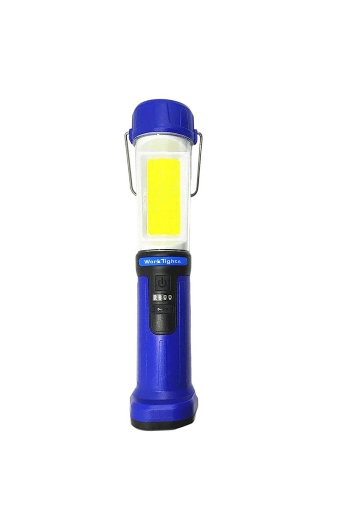 STOREMAX ŞARJLI 30 BEYAZ + 20 MAVİ-KIRMIZI SMD LED / 55 COB LEDLİ 5 MODLU ÇALIŞMA LAMBASI HK-802 (5047)