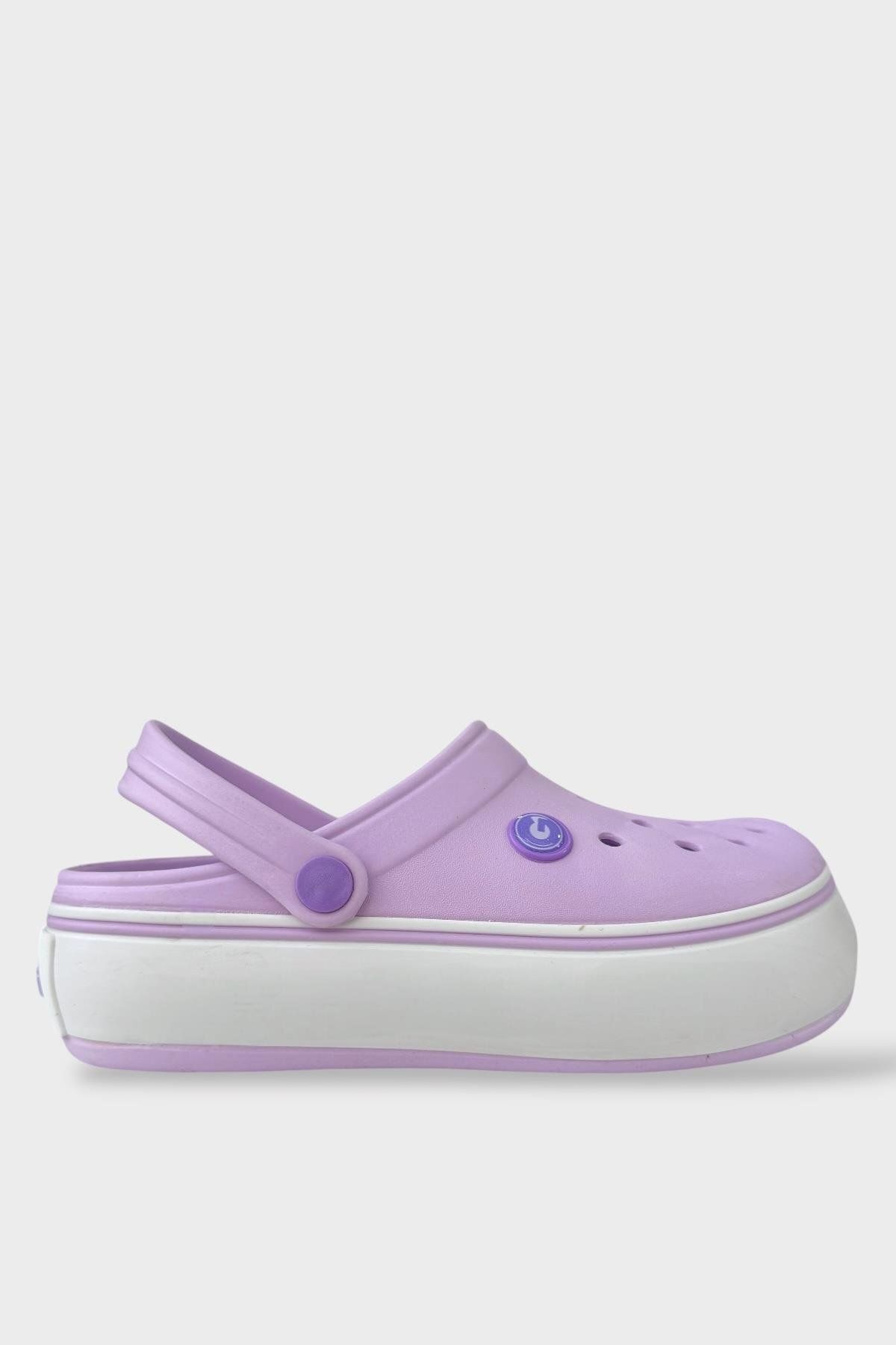 Liger Unisex Comfort Medikal Hemşire Sabo Sandalet Terlik Lila