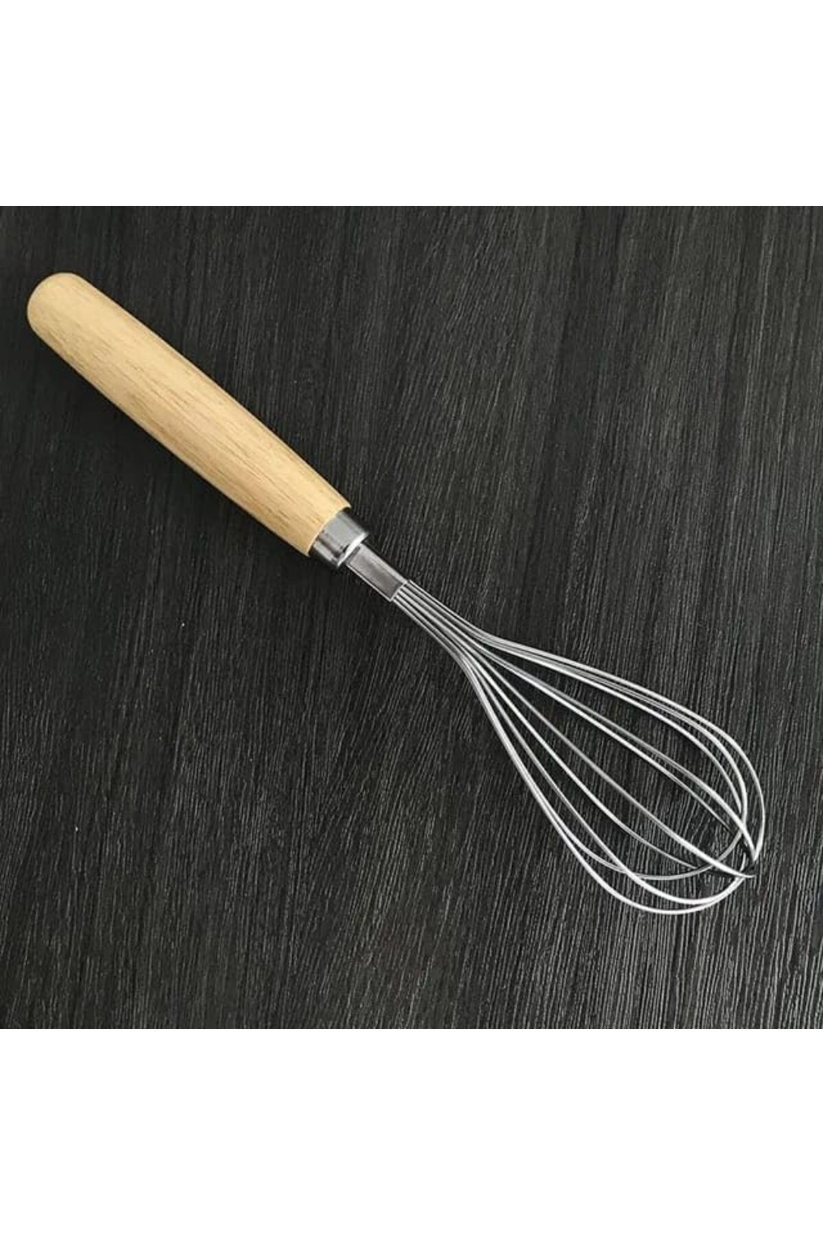 KDROĞLU KDROGLU Bambu Saplı Paslanmaz Çelik Çırpma Teli,Yumurta,Ayran Ve Pasta İçin Çırpıcı New De