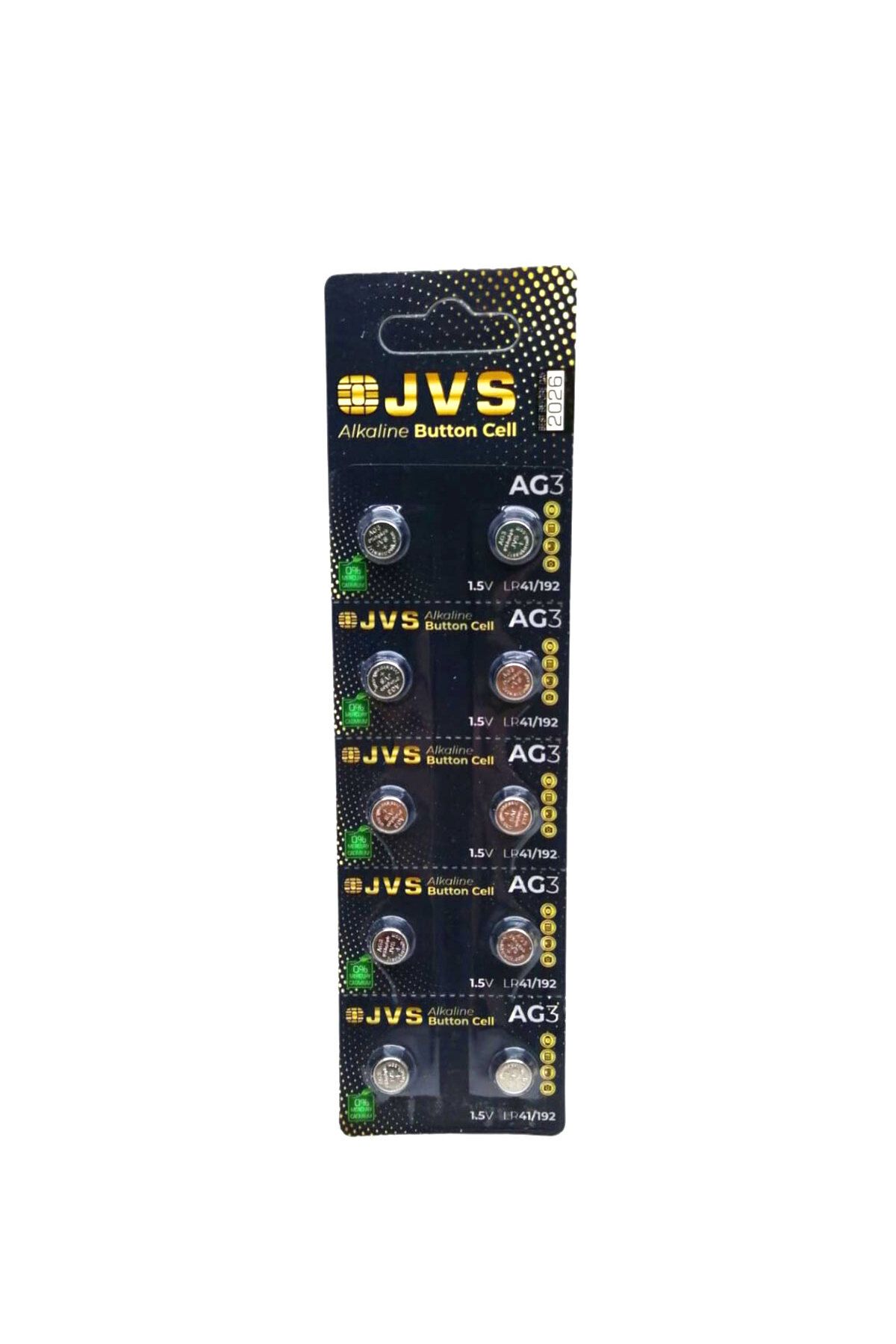 KDROĞLU KDROGLU JVS AG3 1.5V LR41 SAAT PİLİ 10LU KART New Desing 1109836