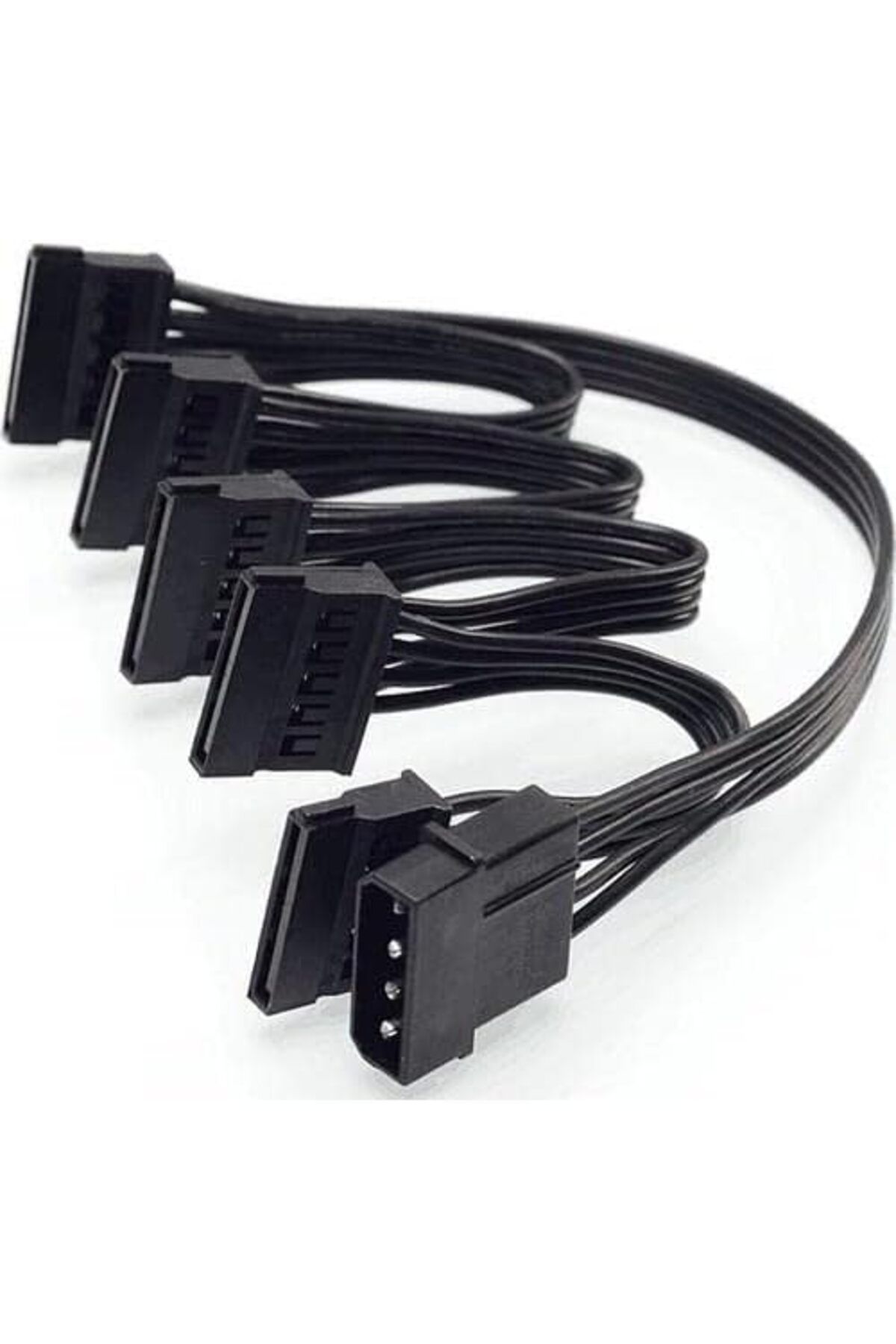 DERİK Derik Plus PX-4355 Molex To Sata Kablo, PSU Sata Çoklayıcı, 5 port Sata Power Çoklayıcı, 60cm