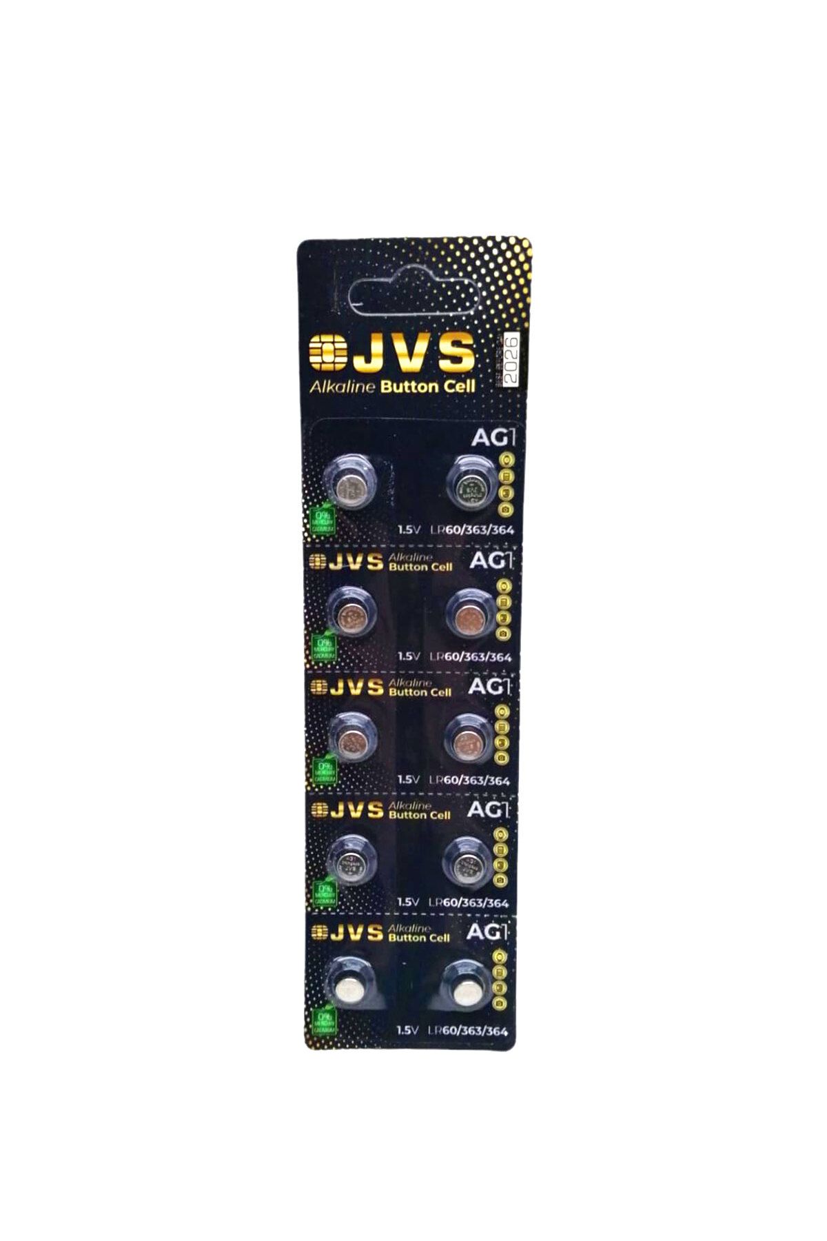 KDROĞLU KDROGLU JVS AG1 1.5V LR60 SAAT PİLİ 10LU KART New Desing 1109836