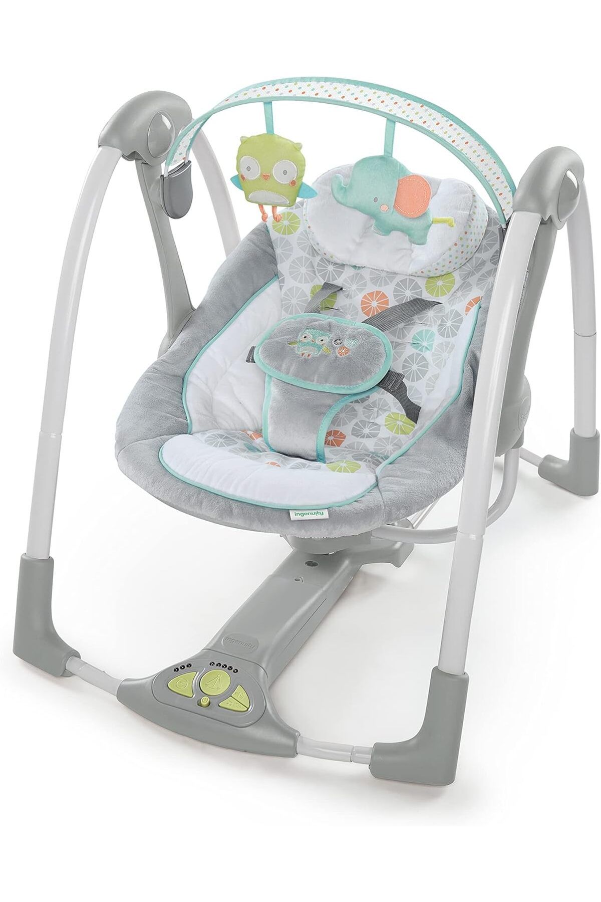 KDROĞLU KDROGLU - Swing 'n Go Taşınabilir Salıncak - Sarılmalar ve Hoots, 5 Salıncak Hızı, 8 Yatışt