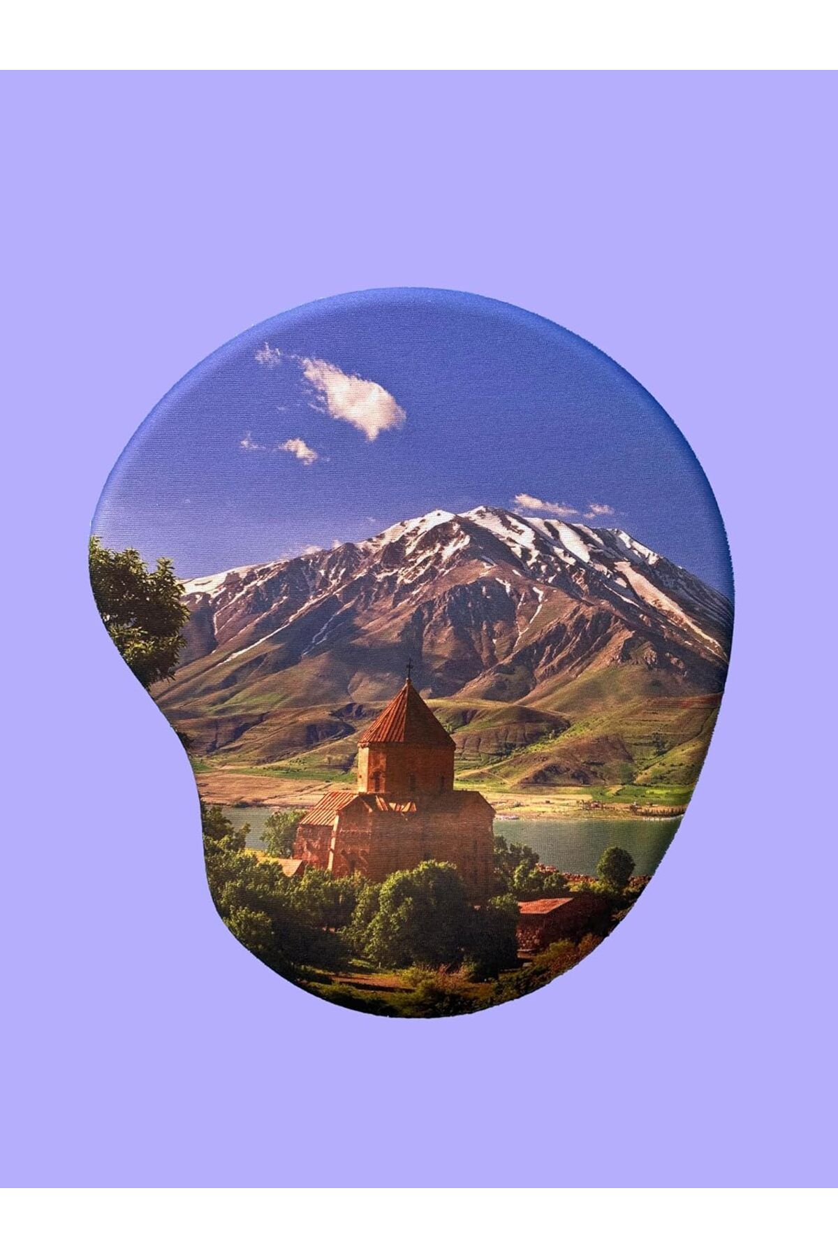 KDROĞLU KDROGLU SHOP Türkiye Serisi - Akdamar Kilisesi Baskılı Bilek Destekli Mouse Pad New Desing 110983