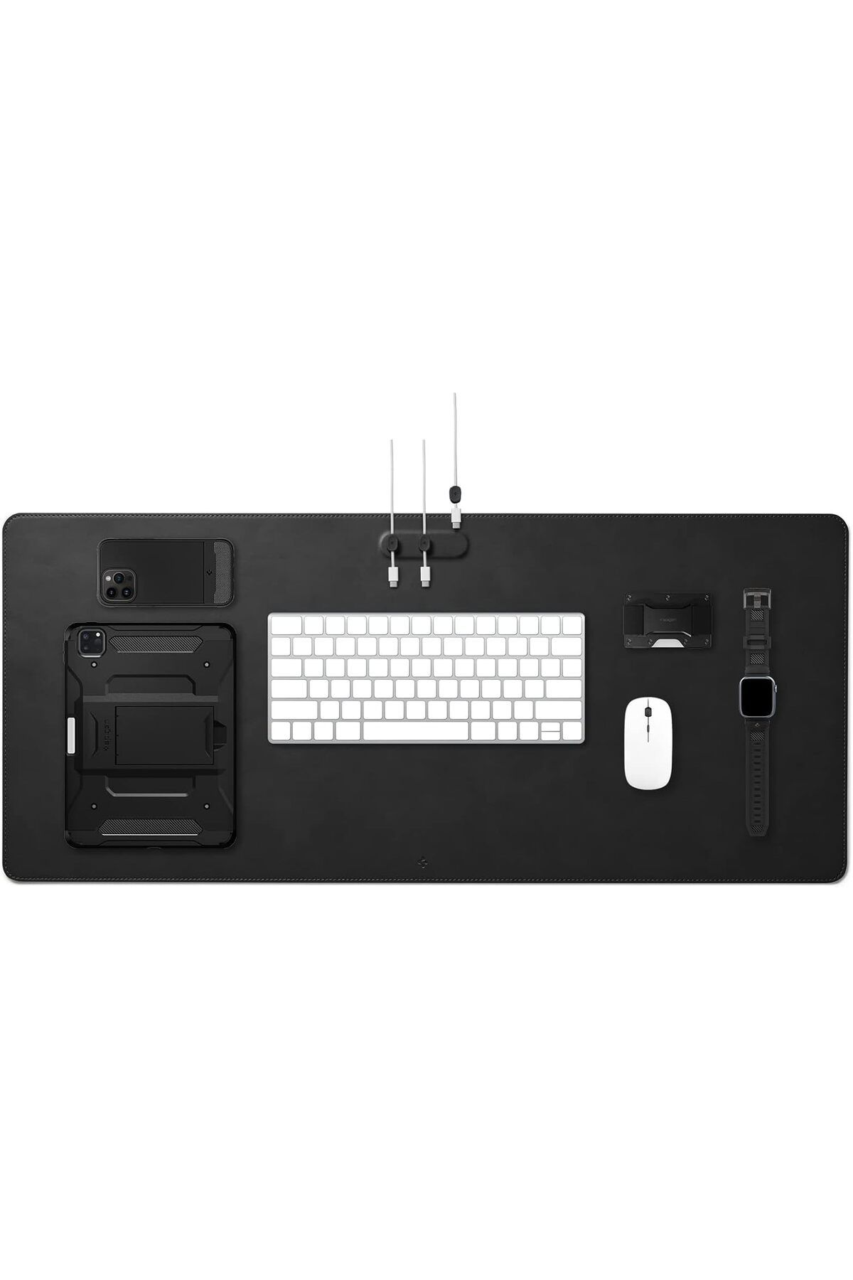KDROĞLU GEÇMEZ Regnum LD302M Büyük Boy 90 x 40 cm Mouse Pad (Velo Vegan Leather Technology) + Kablo Düze