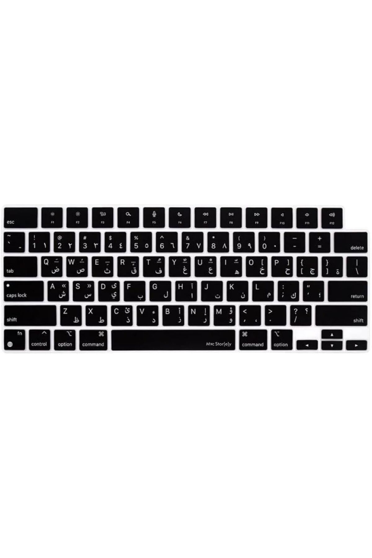 KDROĞLU KDROGLU Arapça Klavye Koruyucu Macbook Air-Pro M1-M2-M3 (TouchID'li) A2681 A3113 A2941 A3114 A2442
