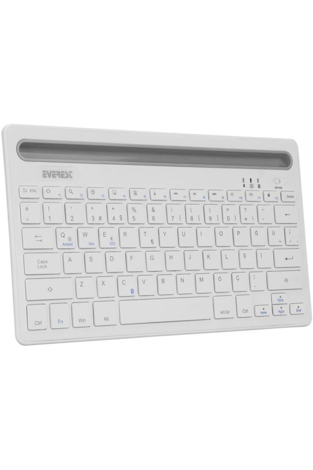 ÇAĞUR çağur KB-BT82 Q Kablosuz Beyaz/Gümüş Mac/Win/Android/Ios Uyumlu Bluetooth Ultra İnce YENİ 110