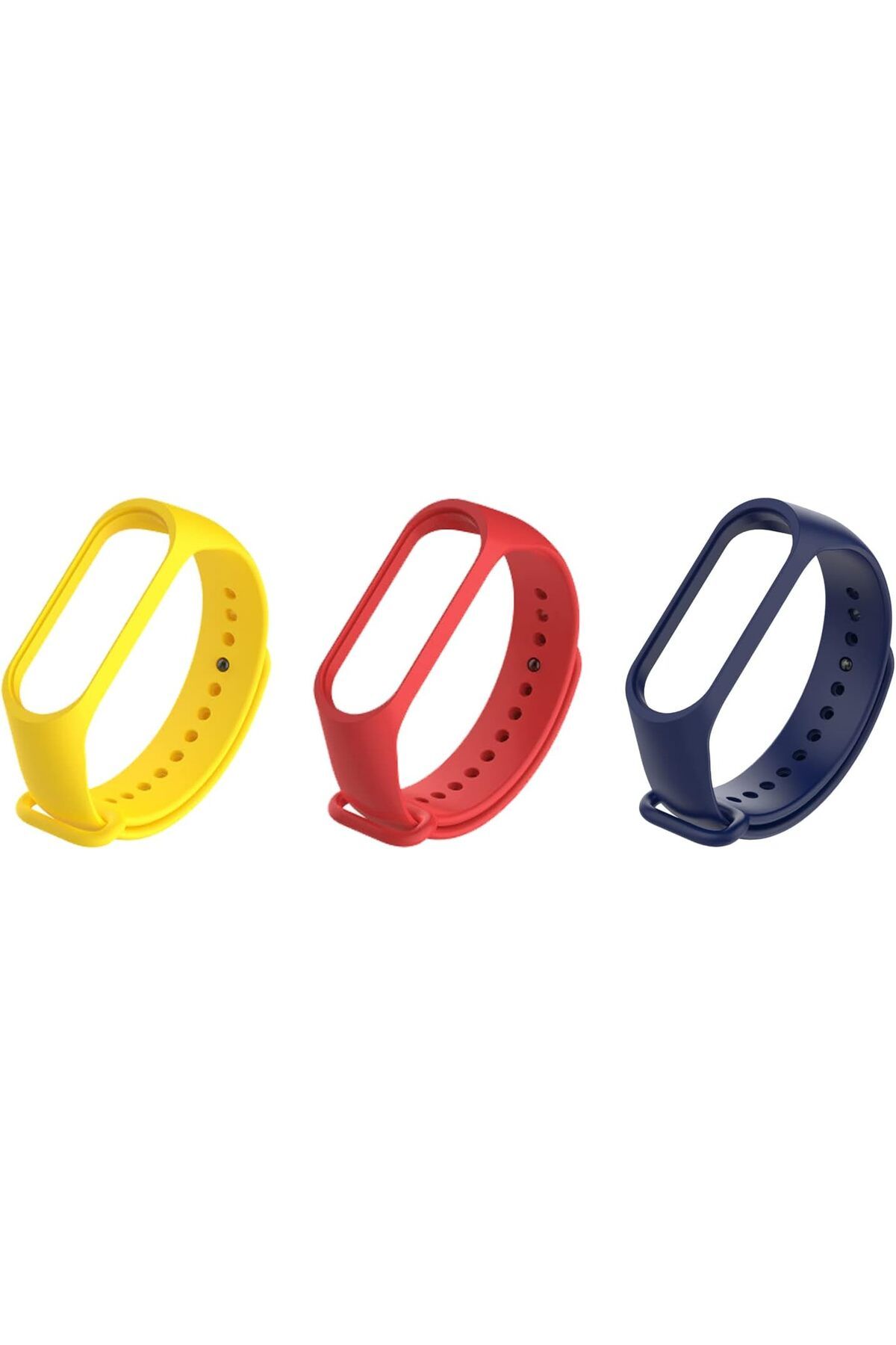 KDROĞLU KDROGLU 3 adet Silikon Kordon, Mi Band 4 ve Mi Band 3 için Uyumlu - Ayarlanabilir Rahat Bileklik 3'