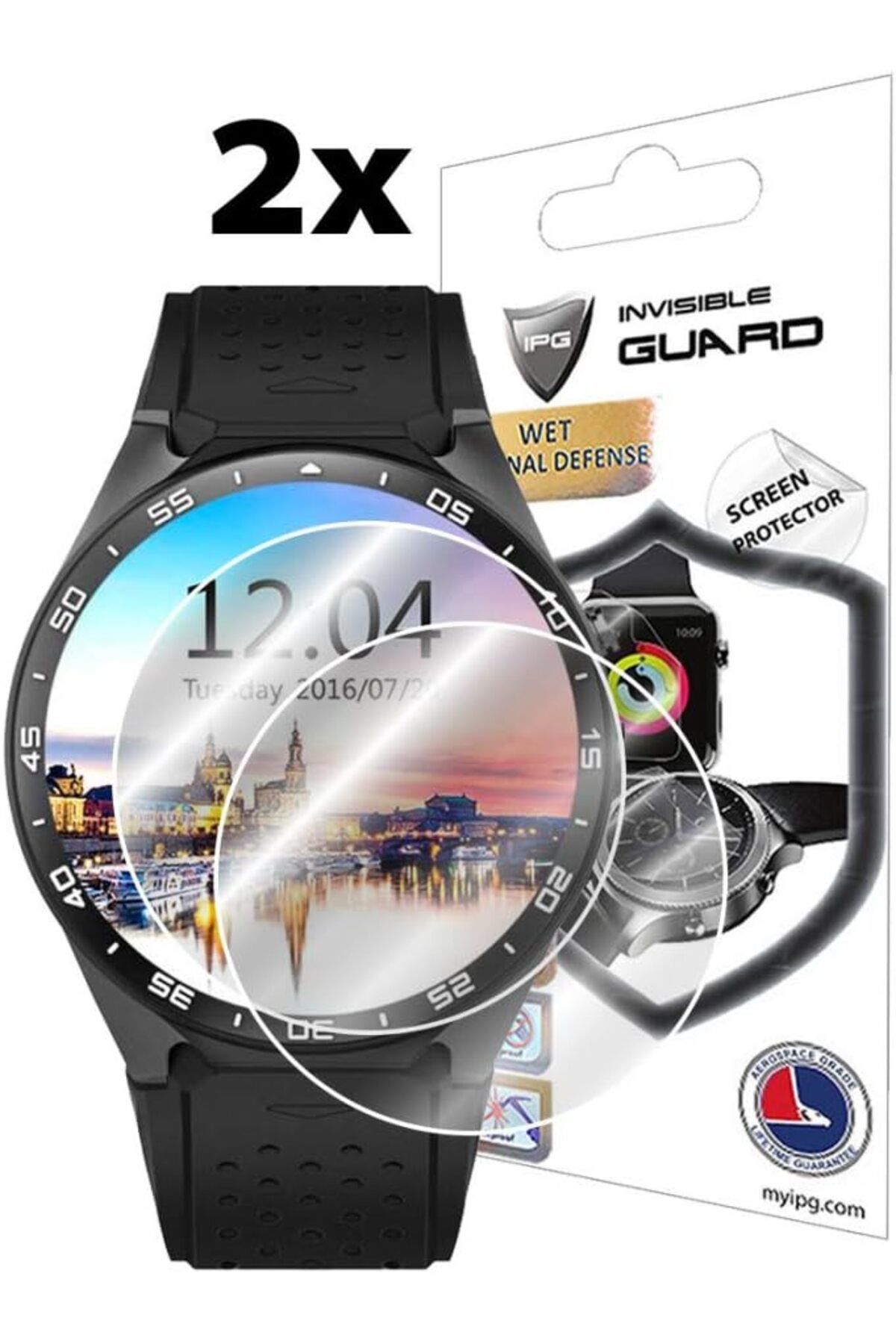DERİK Derik Kingwear Kw88 Ekran Koruyucu, 2 Adet YENİ 1122015