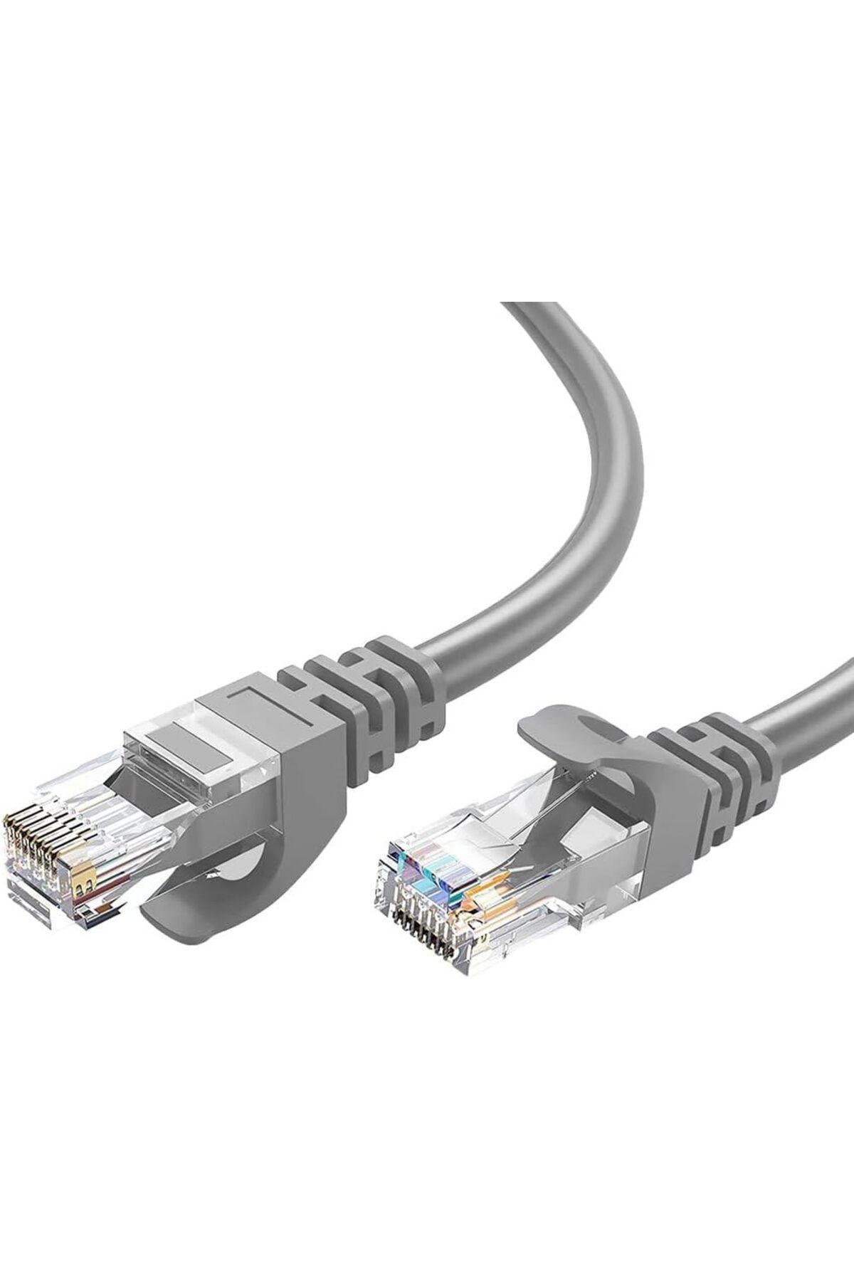 KDROĞLU GEÇMEZ Lua 15 metre, Ethernet Kablosu, Ağ Kablosu, LAN, Cat6, Modem İnternet Kablosu, Gri, AVM 11