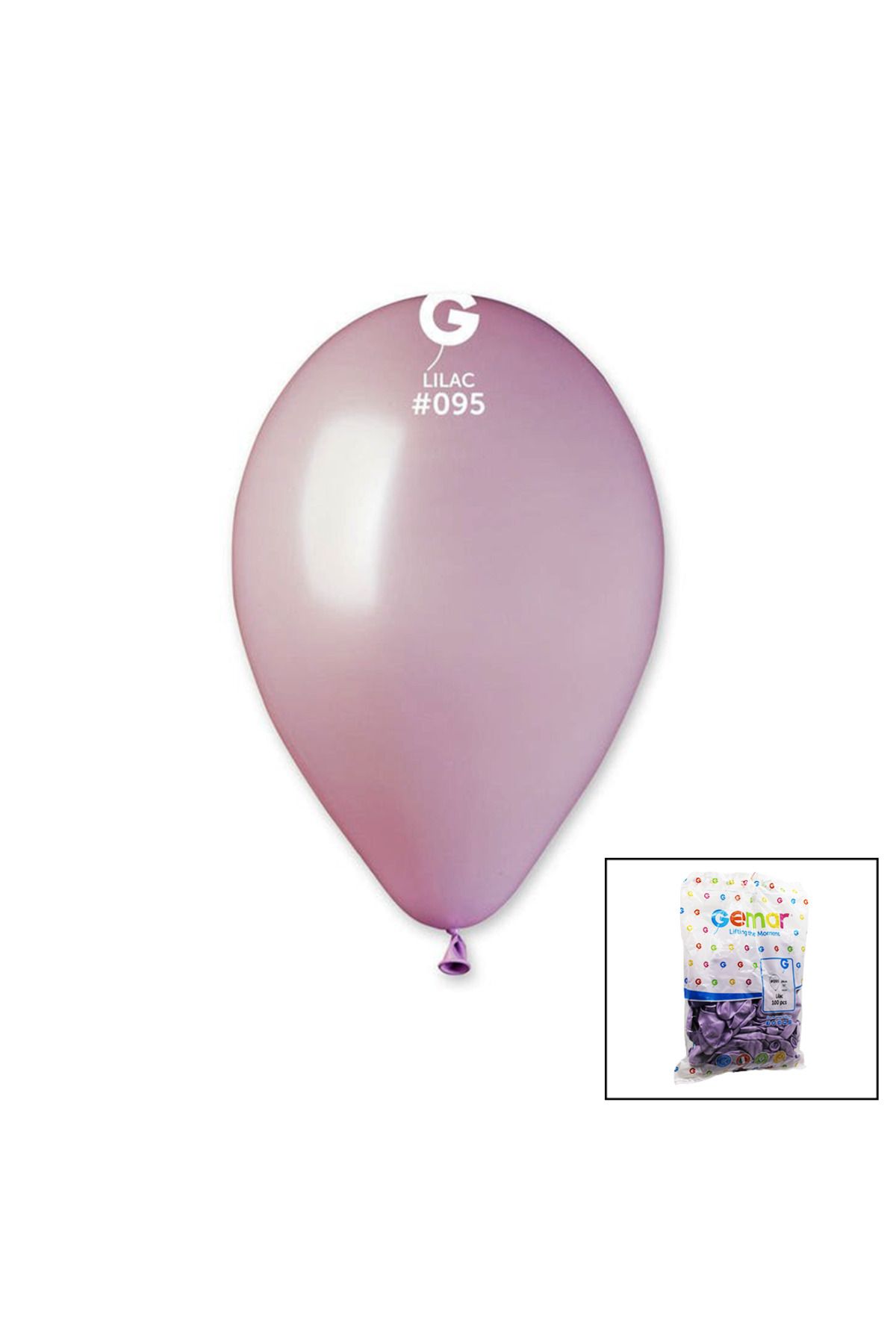 KDROĞLU KDROGLU GM-110-95 METALİK - LİLA BALON 11'' - 28CM - 100 PARÇA New Desing 1109836