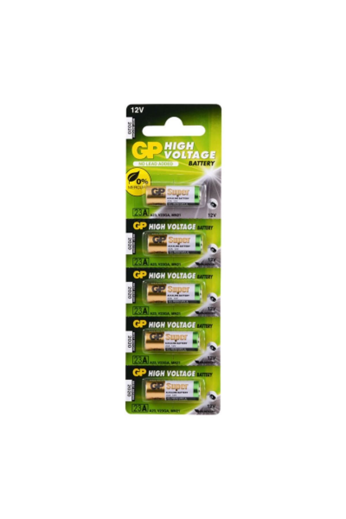 DERİK Derik 23A 12V ARAÇ KUMANDA PİLİ 5Lİ KART YENİ 1122015