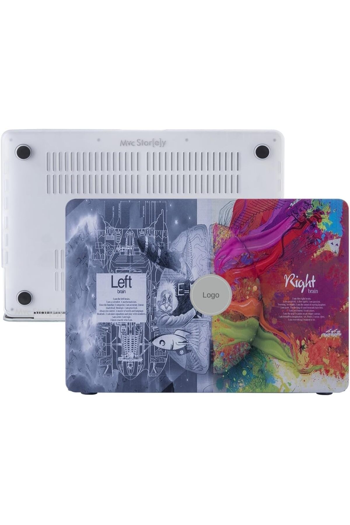 ÇAĞUR çağur Macbook Air Kılıf 13 inç Beyin Desenli Brain (Eski USB'li Model 2010-2017) A1369 A1466 il