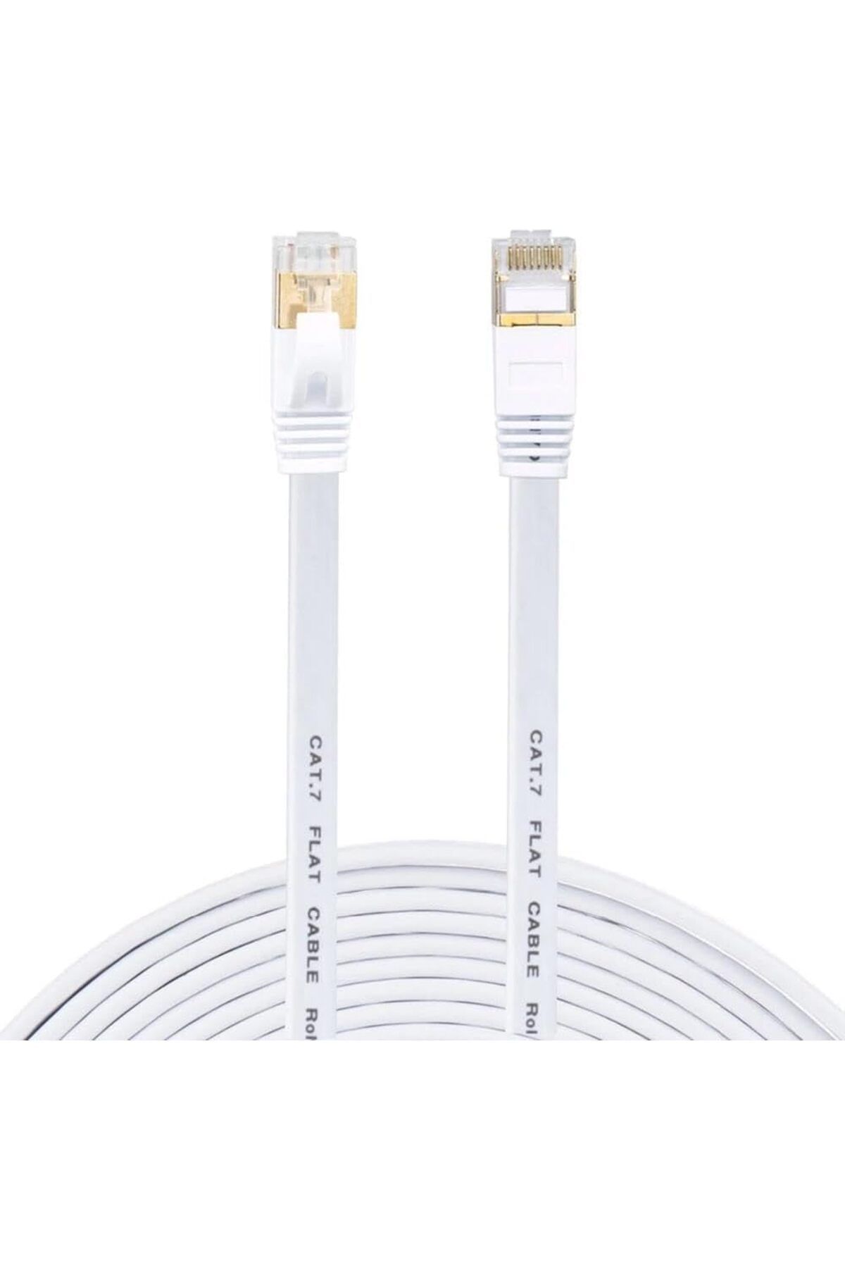 DERİK Derik Cat7 Ethernet RJ45 Modem İnternet Kablosu 10Gbps 600Mhz Flat Kablo 15 Metre 4964 YENİ 112201