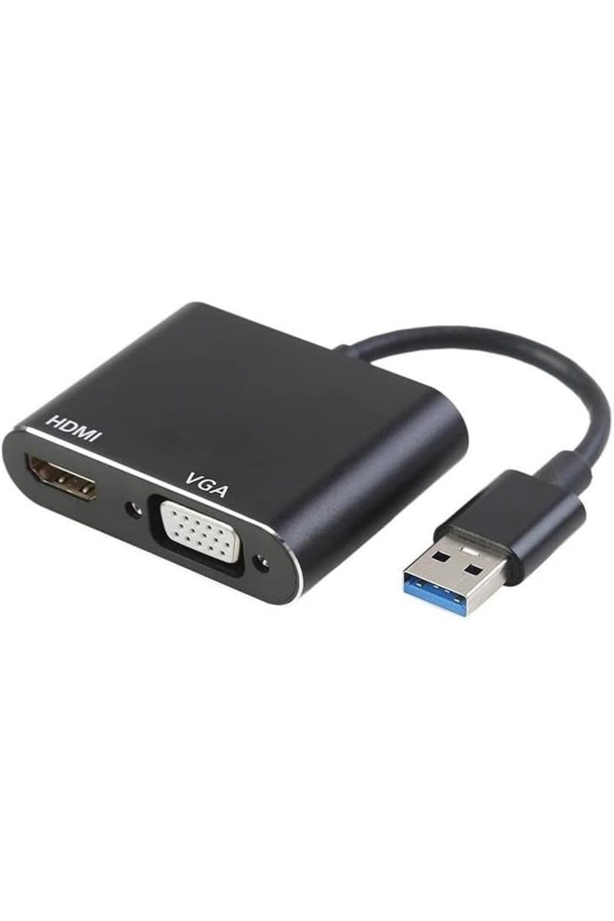 DERİK KADROĞLU Pazar Usb 3.0 To Hdmi Vga 1080P Monitör Genişletici Çevirici Dönüştürücü Adaptör