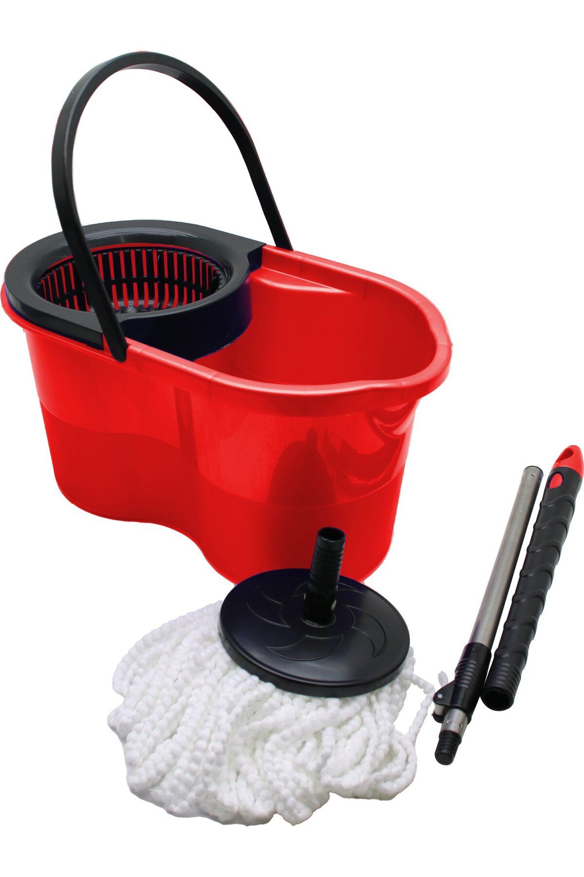 KDROĞLU KDROGLU 18LT---KUTULU---OTOMATİK DÖNERLİ KOVA MOP TEMİZLİK SETİ New Desing 1109836