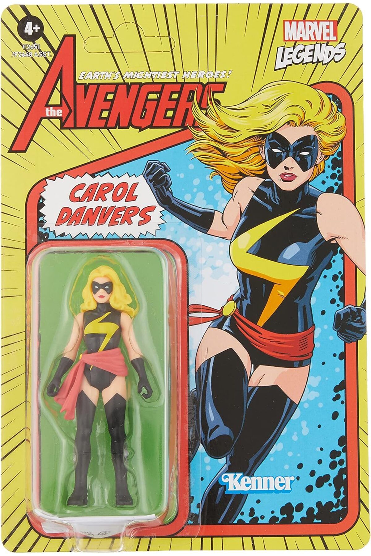 DERİK Derik Marvel Legends Series Retro 375 Collection Carol Danvers Aksiyon Figürü YENİ 1122015