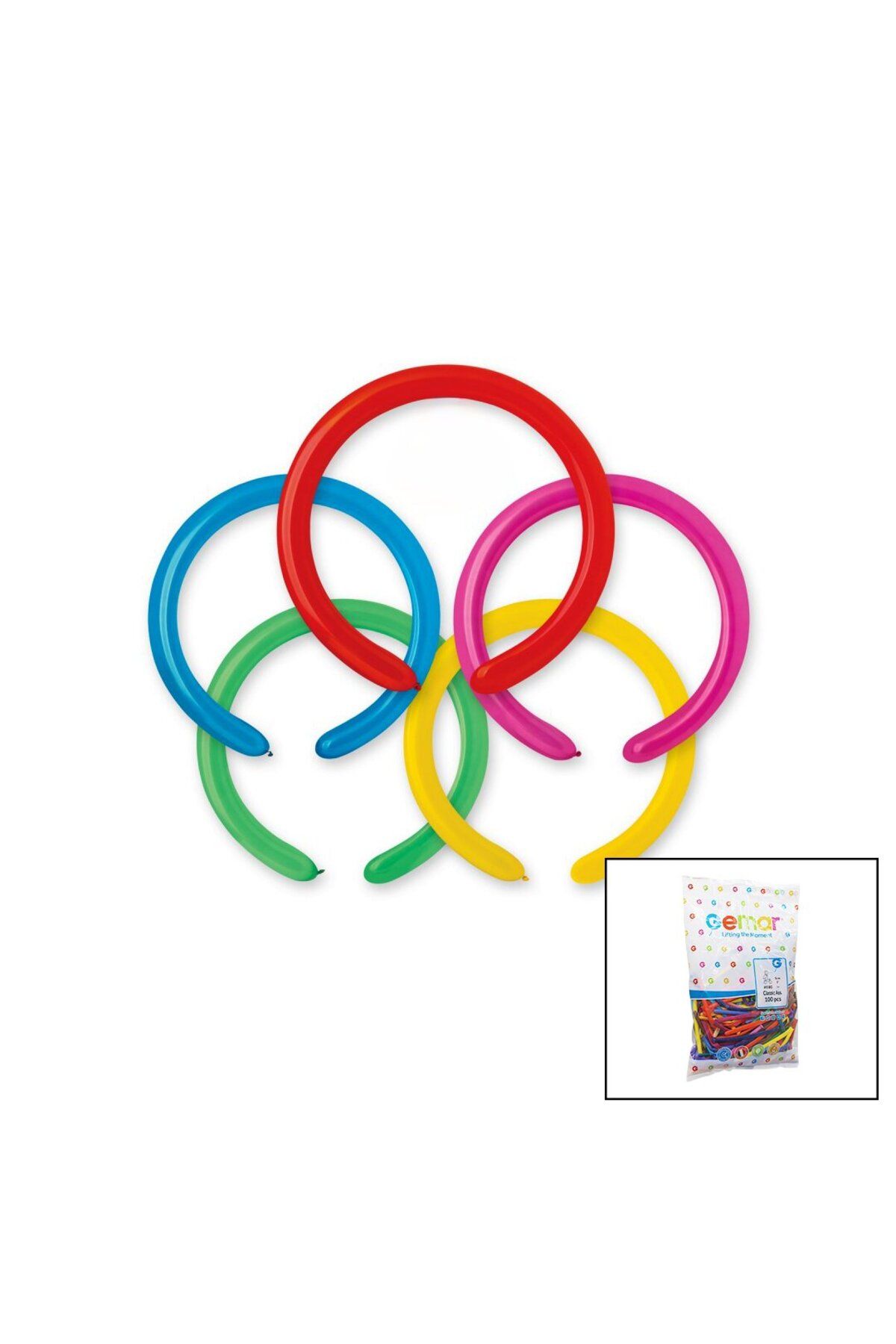 KDROĞLU KDROGLU SOSİS UZUN BALON 2 İNÇ - 5CM - 100PCS New Desing 1109836