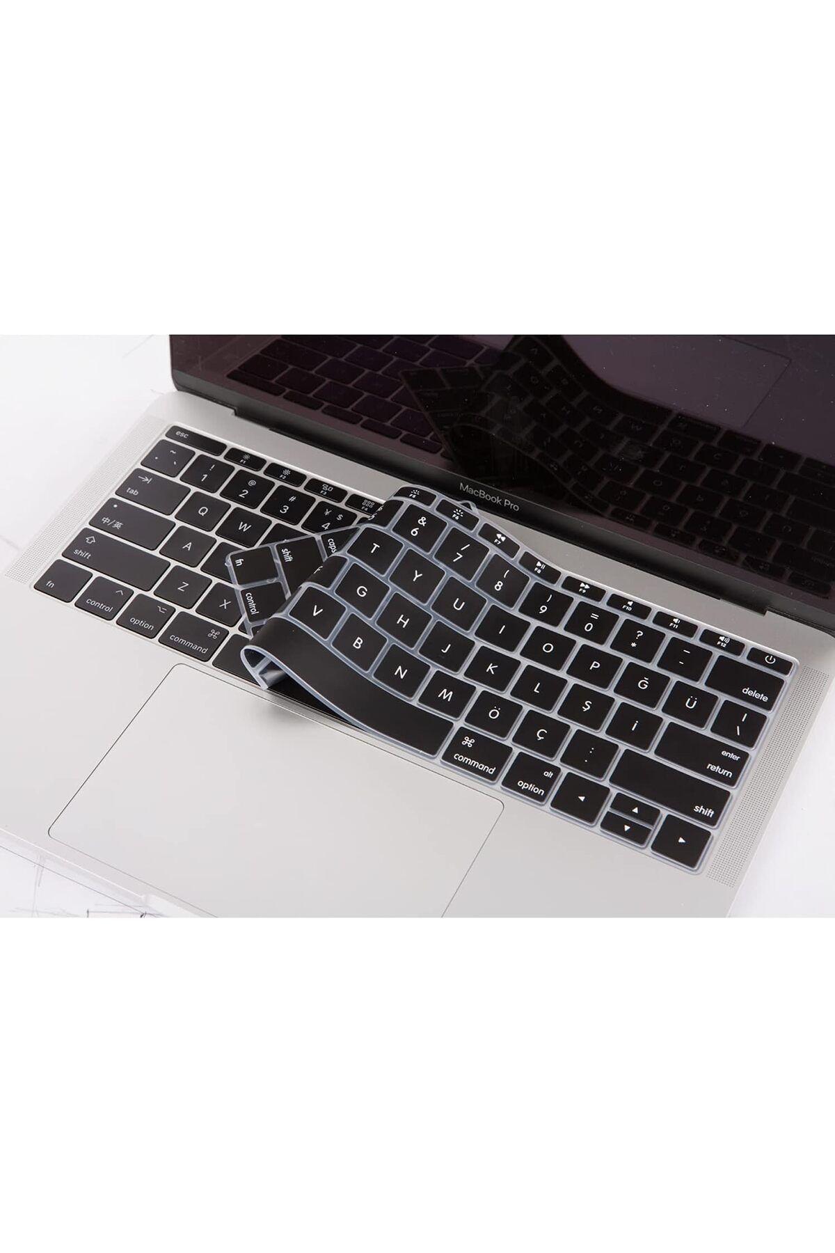 ÇAĞUR çağur Laptop Macbook Pro Kılıf Klavye Koruyucu (US to TR) 13inç A1708-12inç A1534 ile Uyumlu S