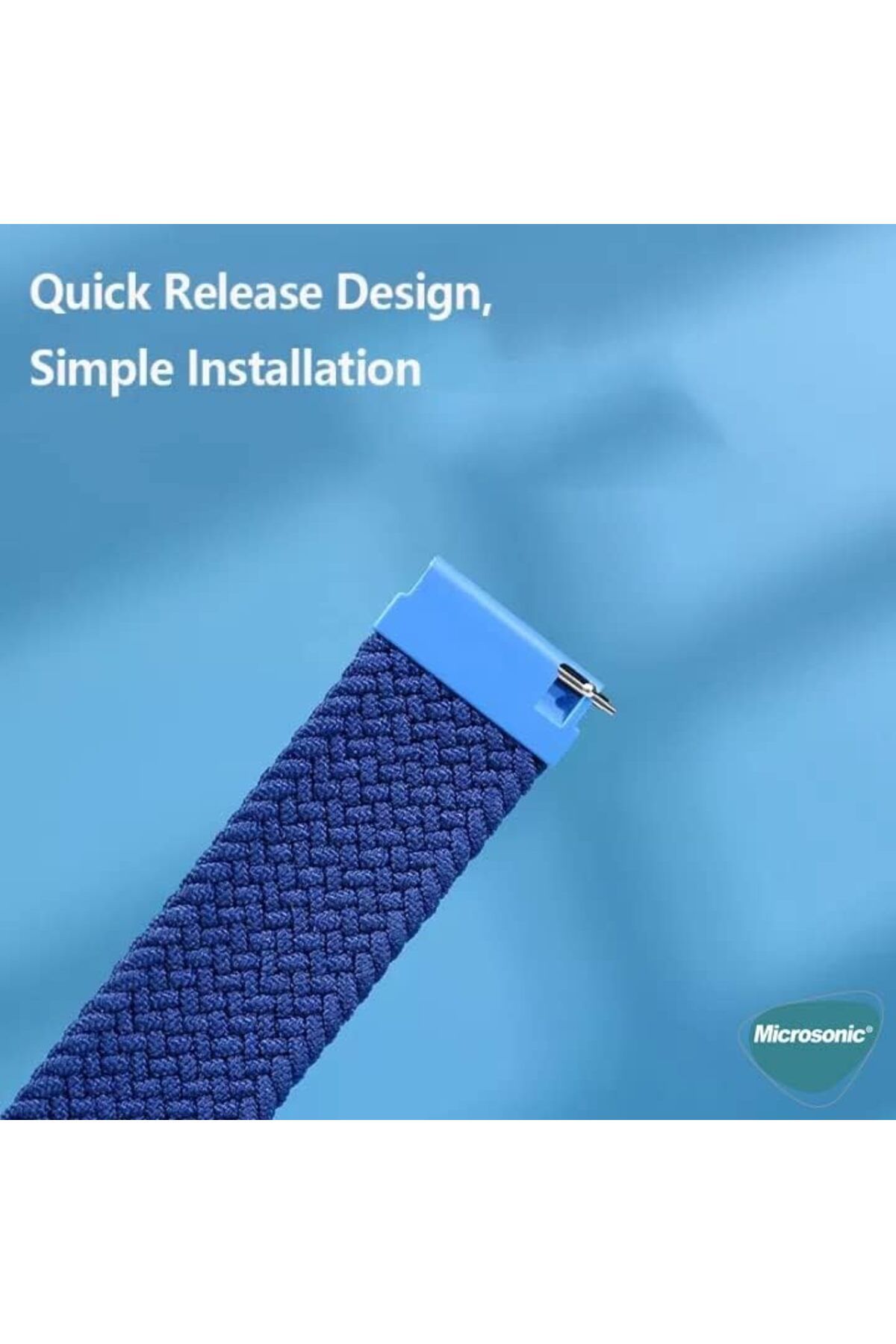 KDROĞLU KDROGLU Amazfit GTR 2 Classic 47mm Kordon, (Medium Size, 155mm) Braided Solo (Amazfit GTR 2 Classic