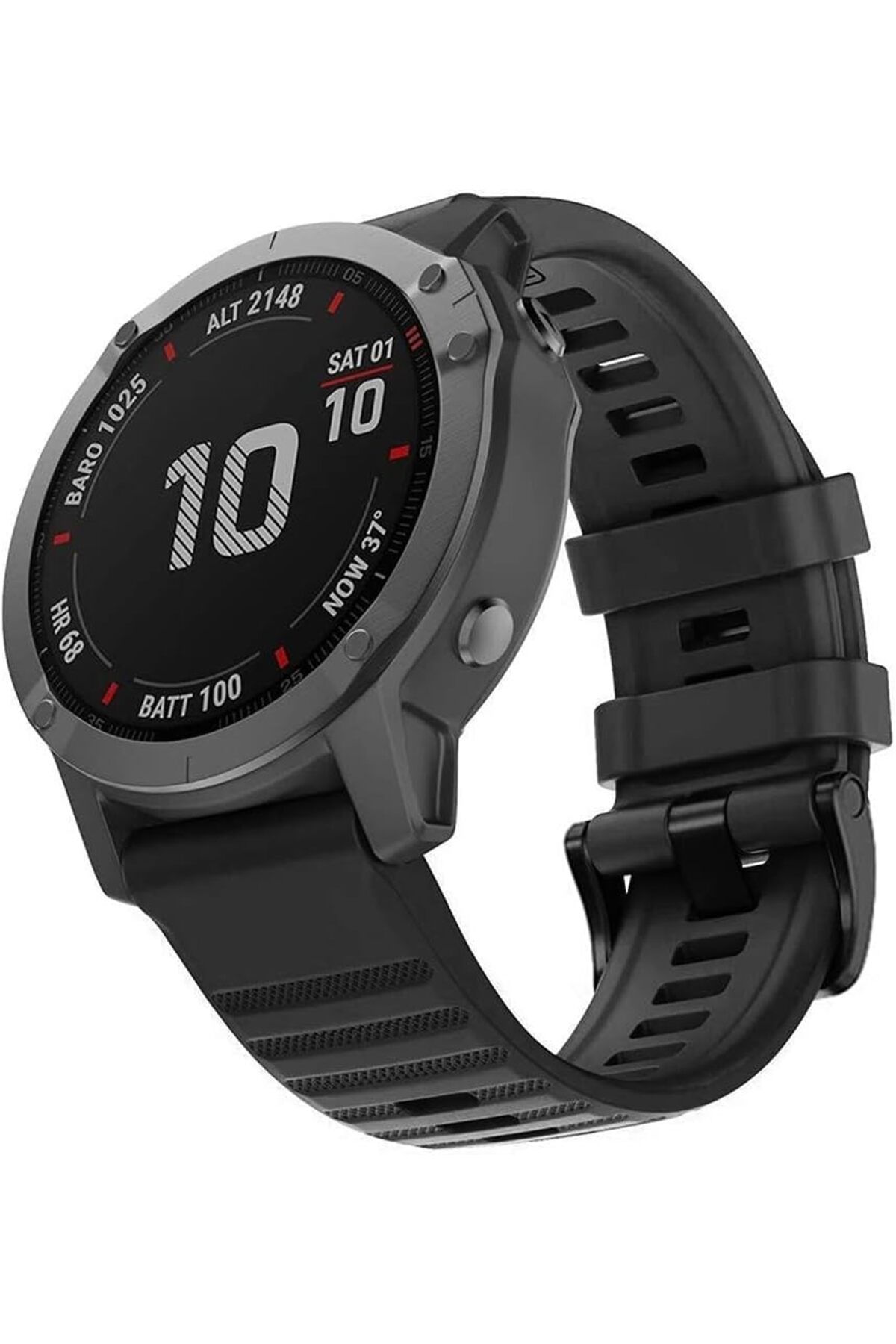 KDROĞLU KDROGLU Garmin Forerunner 935 Kordon Quick Fit Strap Band Siyah New Desing 1109836