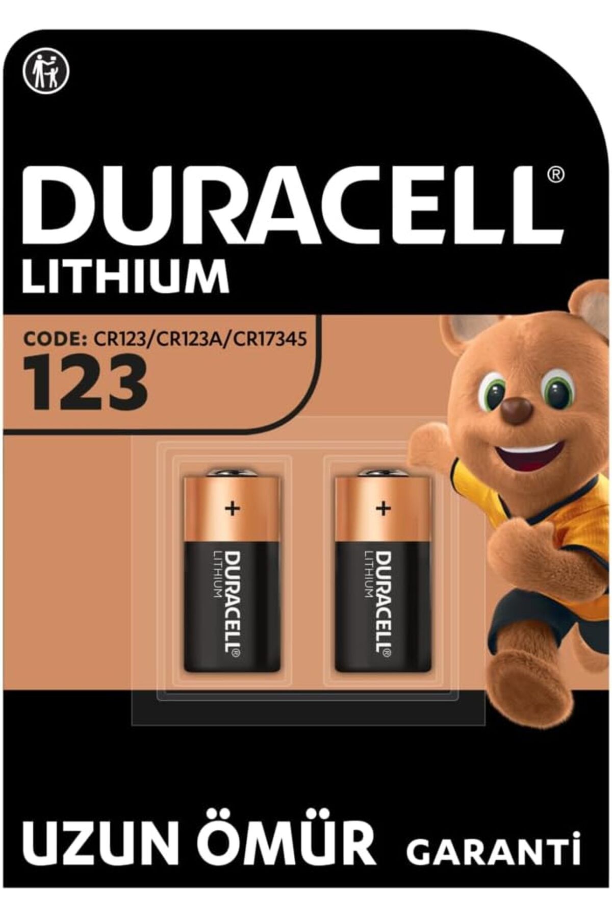 KDROĞLU KDROGLU CR123 Yüksek Güçlü Lityum Pil (2’li Paket) 3V (CR123A / CR17345) – Uzun kullanım ö