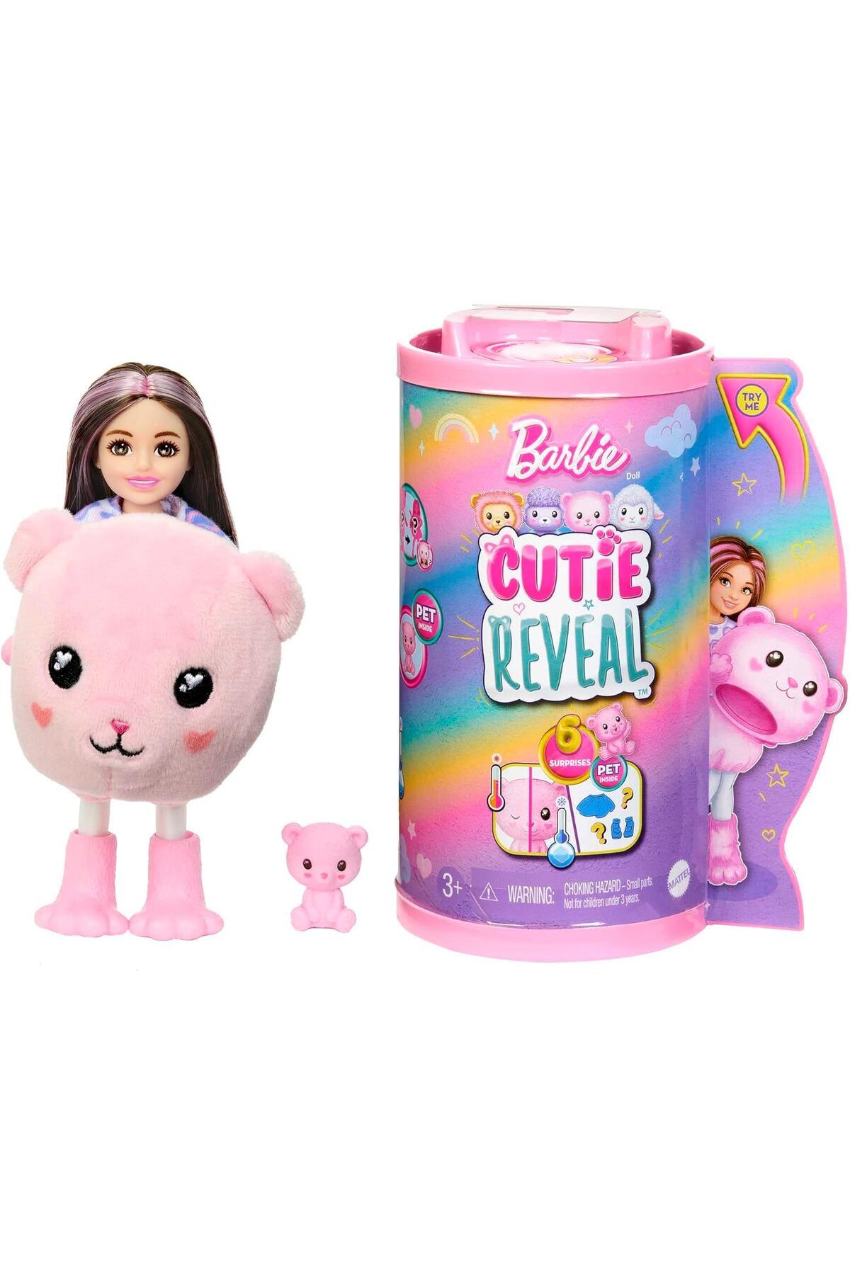 KDROĞLU KDROGLU Cutie Reveal Bebekler Chelsea Sevimli Kostümler Serisi - Ayıcık New Desing 1109836